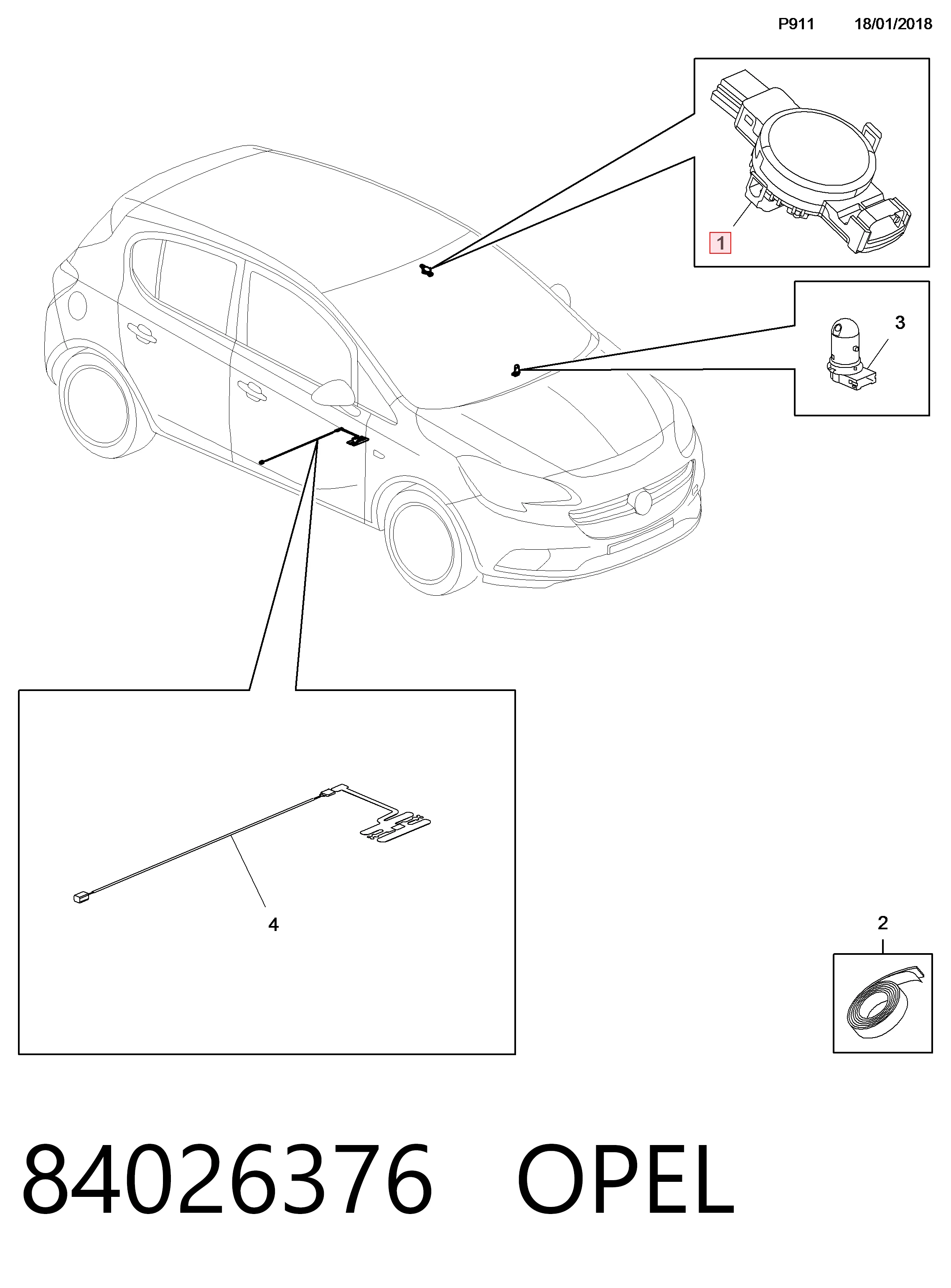 Sensor de lluvia Opel Corsa E hatchback (X15) (2014 - 2026) precio, desde 68,24 EUR