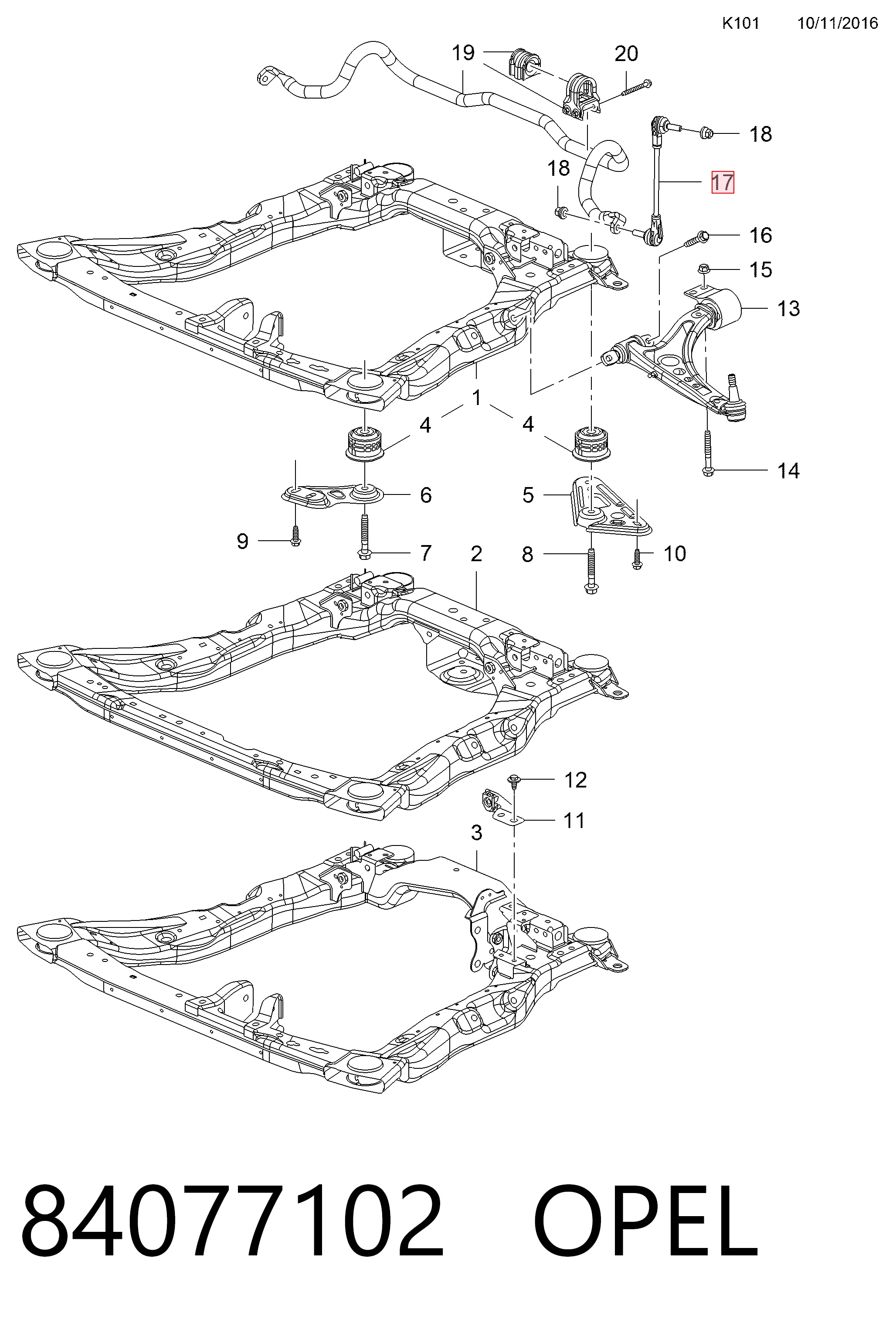 84077102 Opel