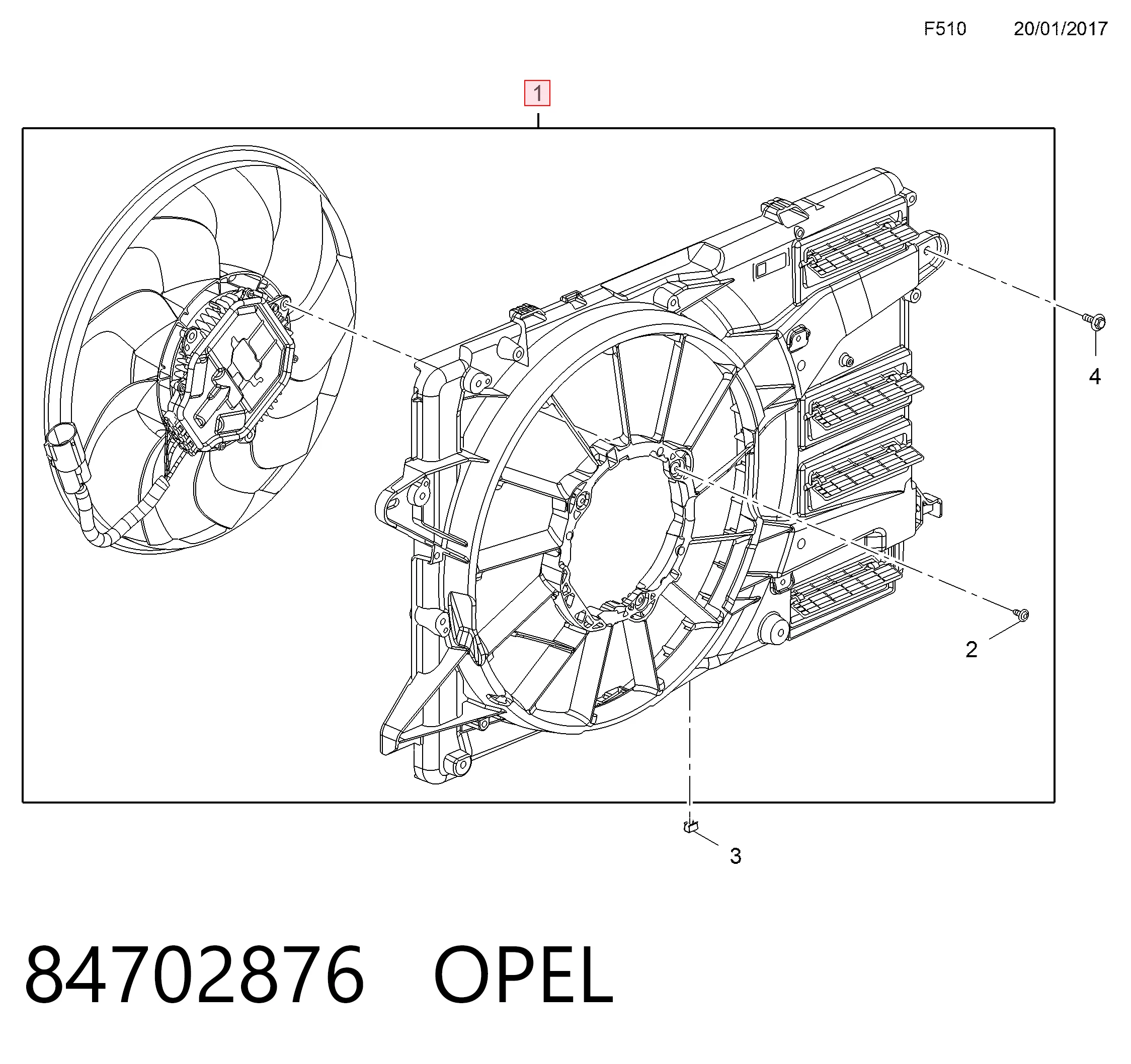 Comprar 84702876 Peugeot/Citroen Ventilador de radiador