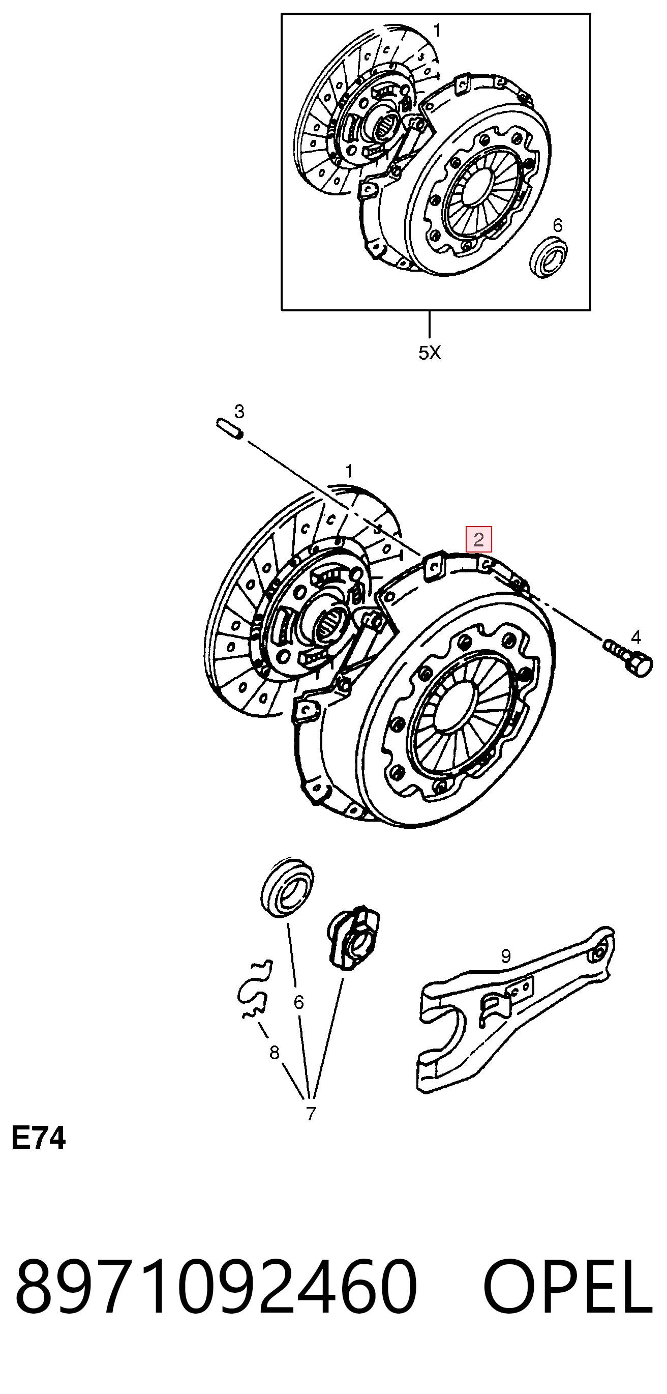 plato de presion del embrague funcion Opel Frontera  (1991-1998)