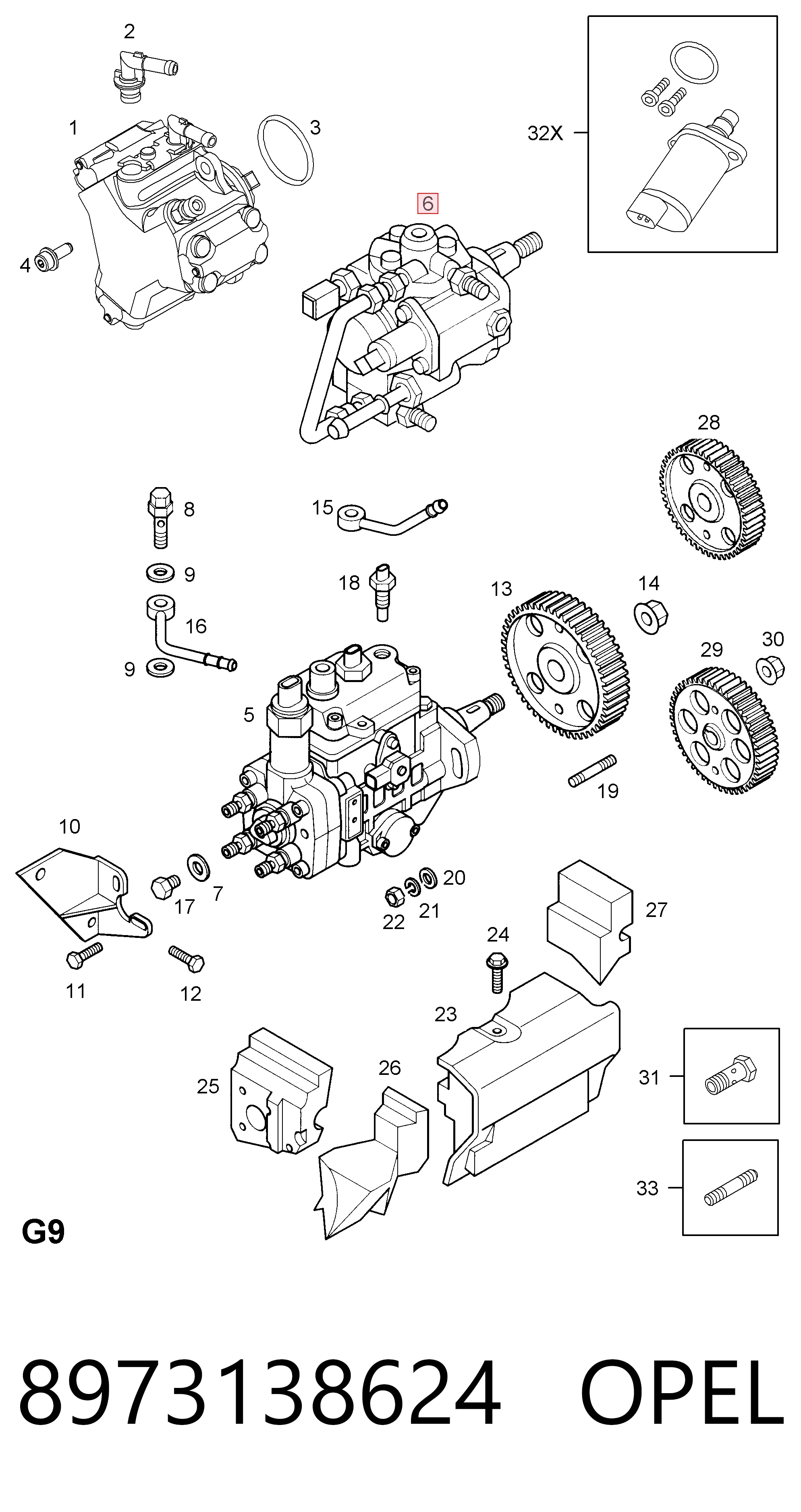 Comprar 8973138620 Isuzu Bomba inyectora