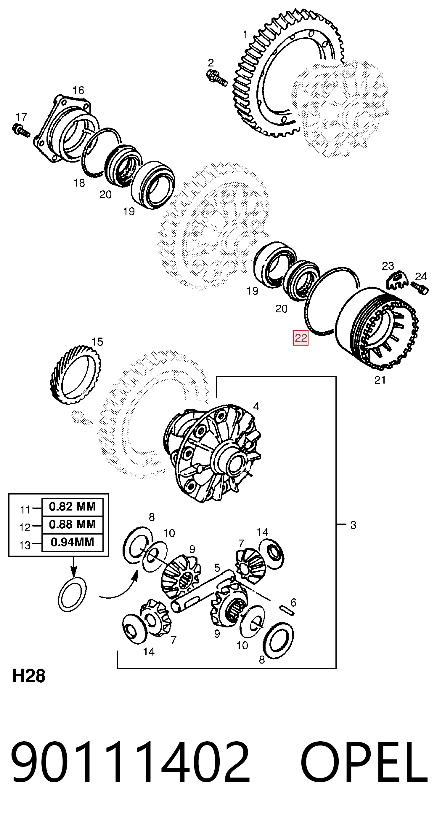 90111402 Opel