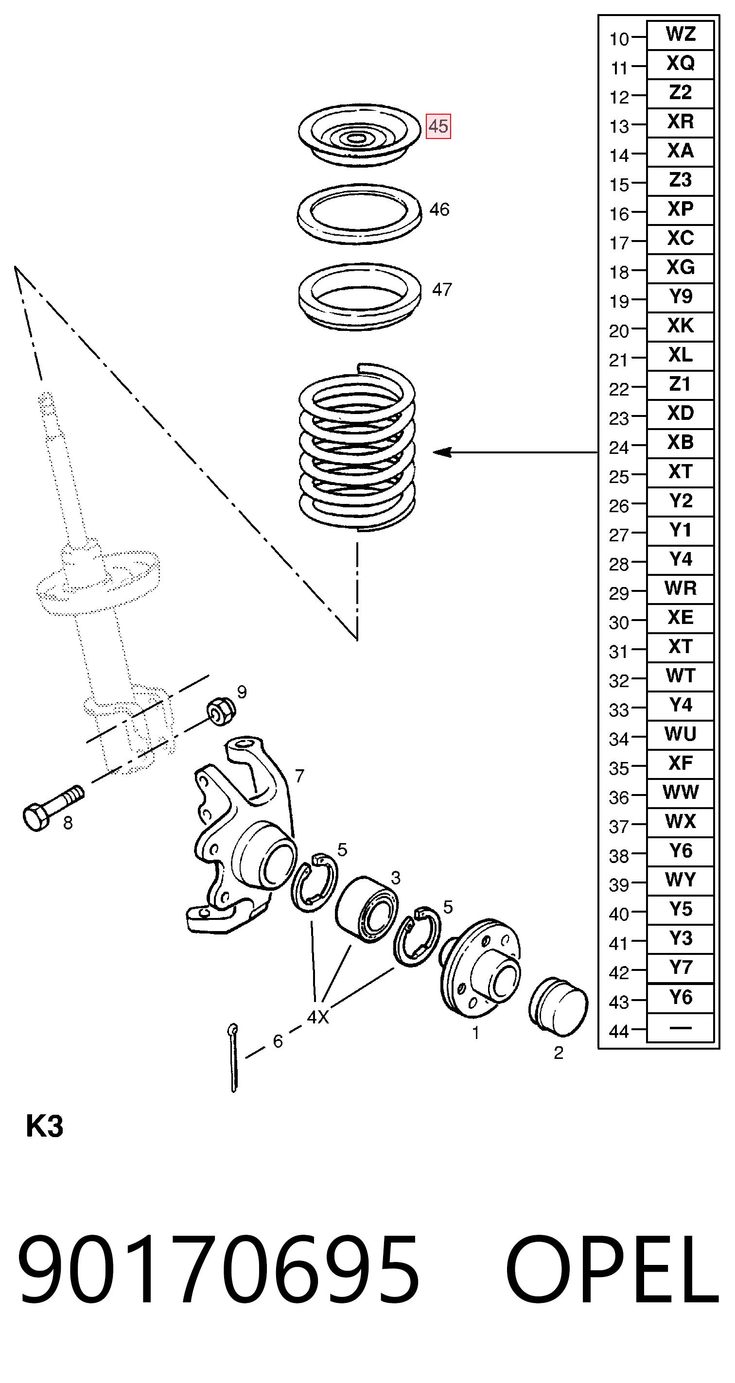 90170695 Opel