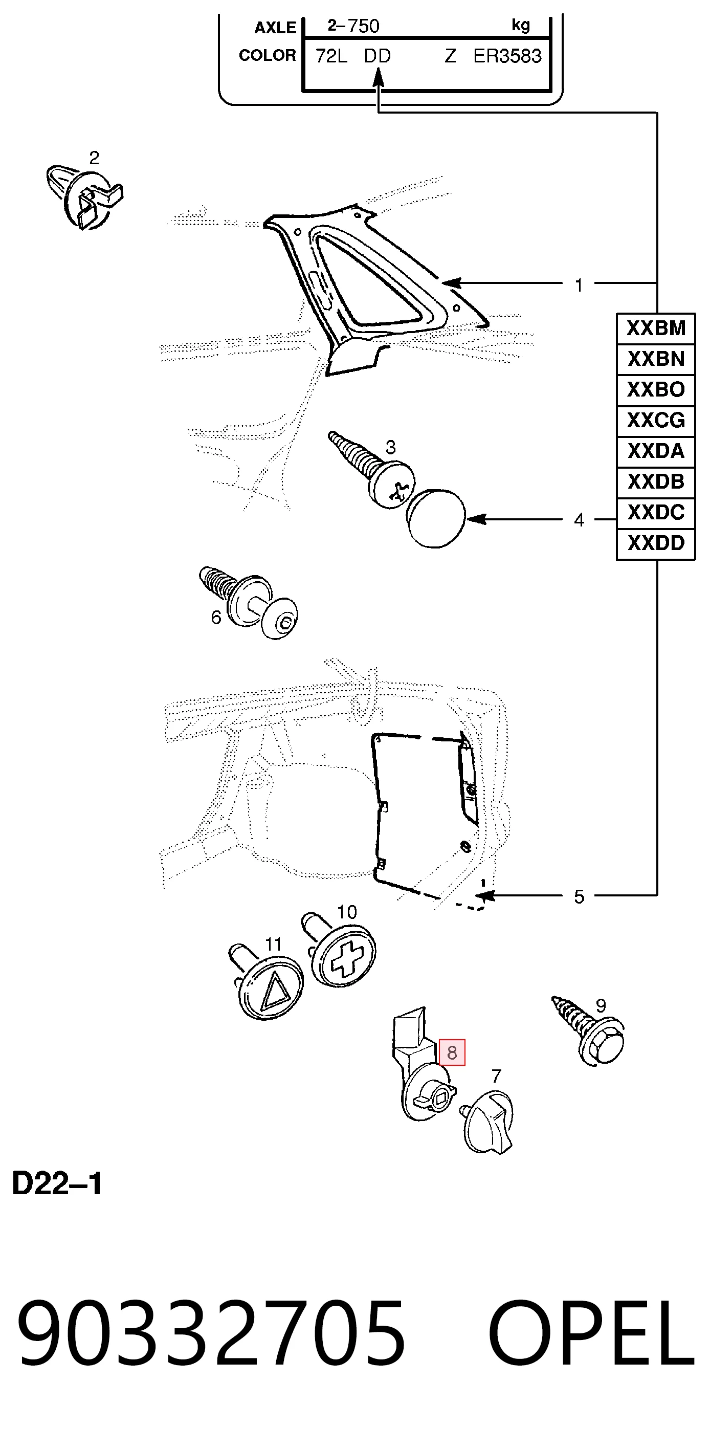 90332705 Opel