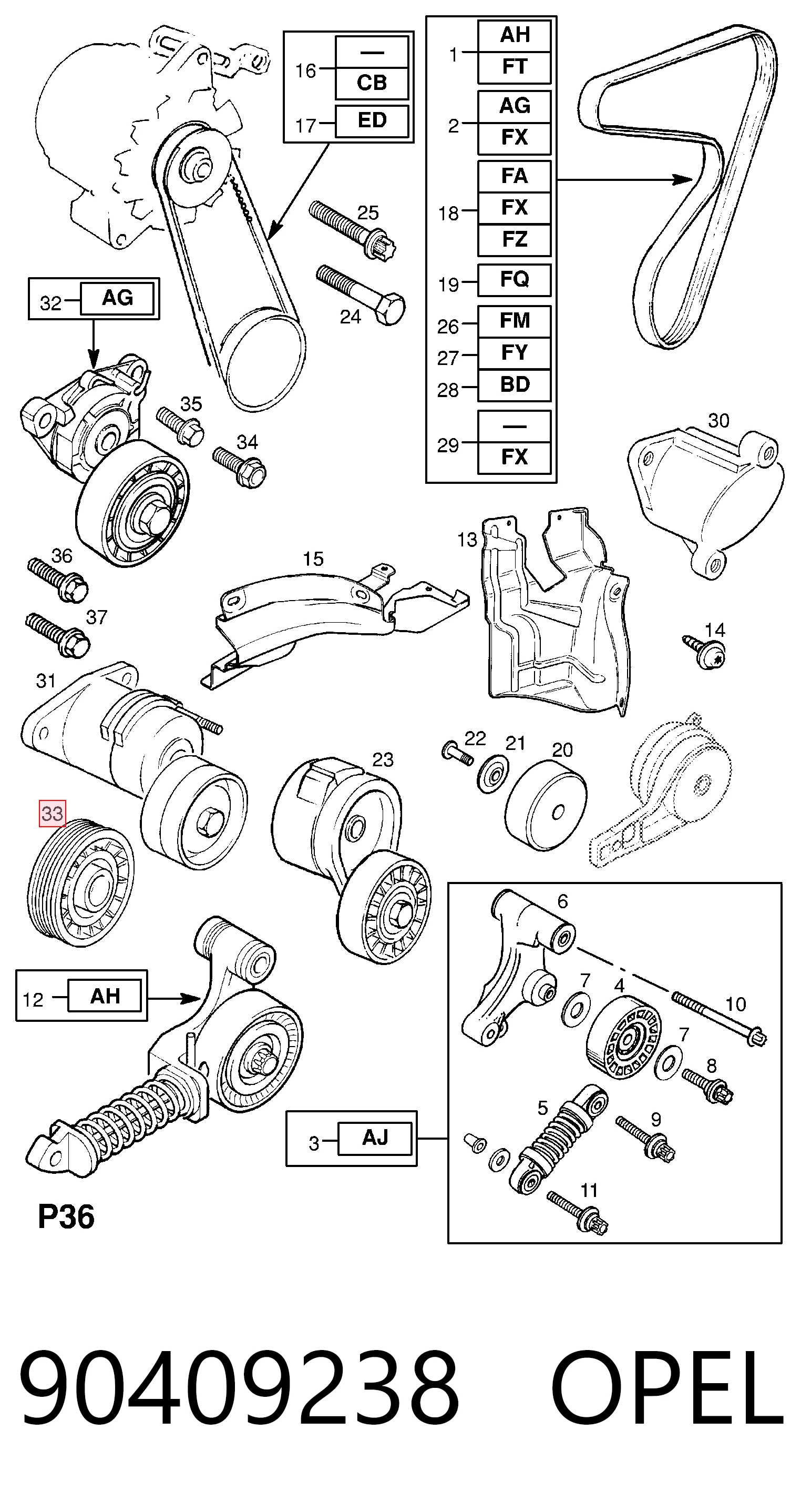 90409238 Opel