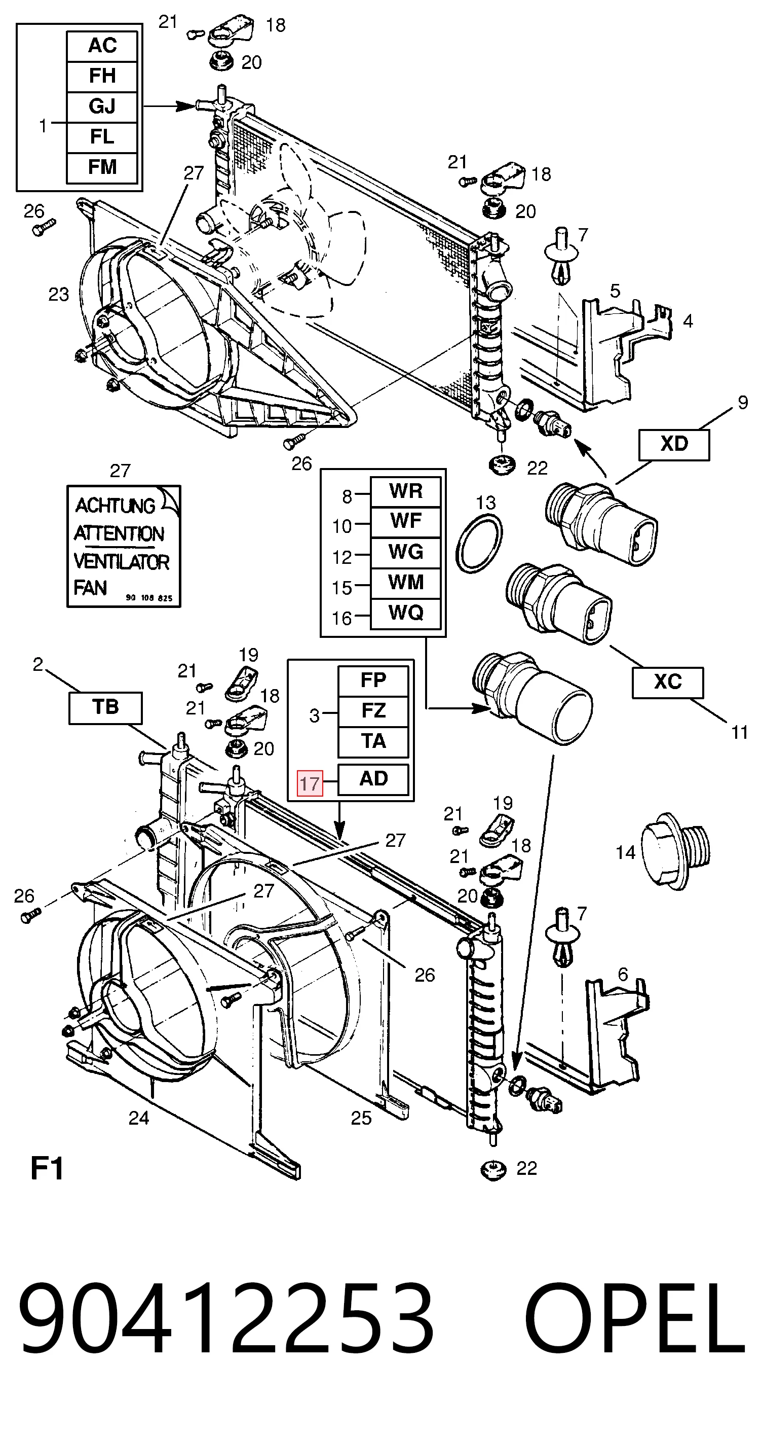 90412253 Opel