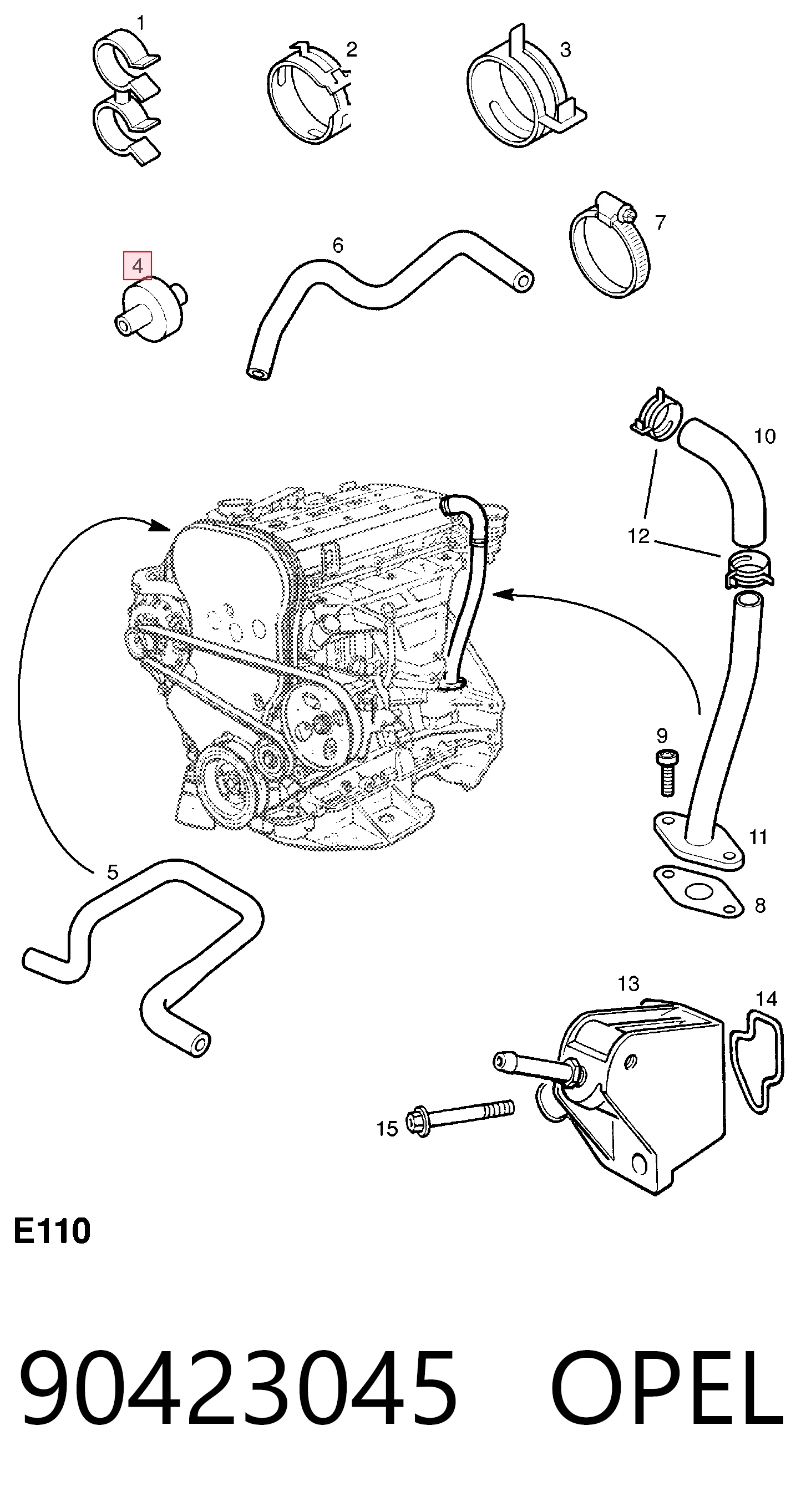 Comprar Válvula PCV de ventilación de gases del cárter Opel Astra L35 a bajo precio