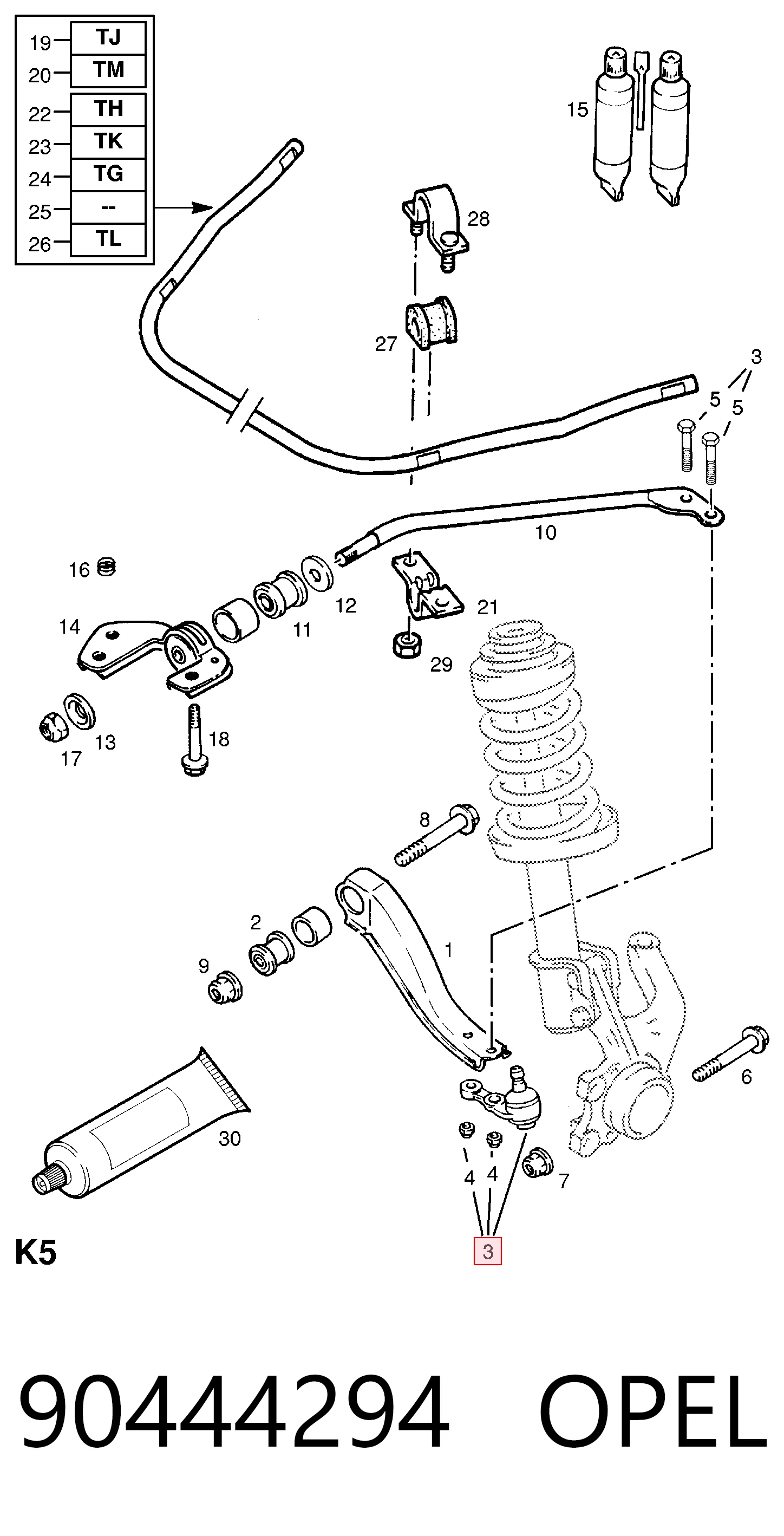  para Opel Combo  ()