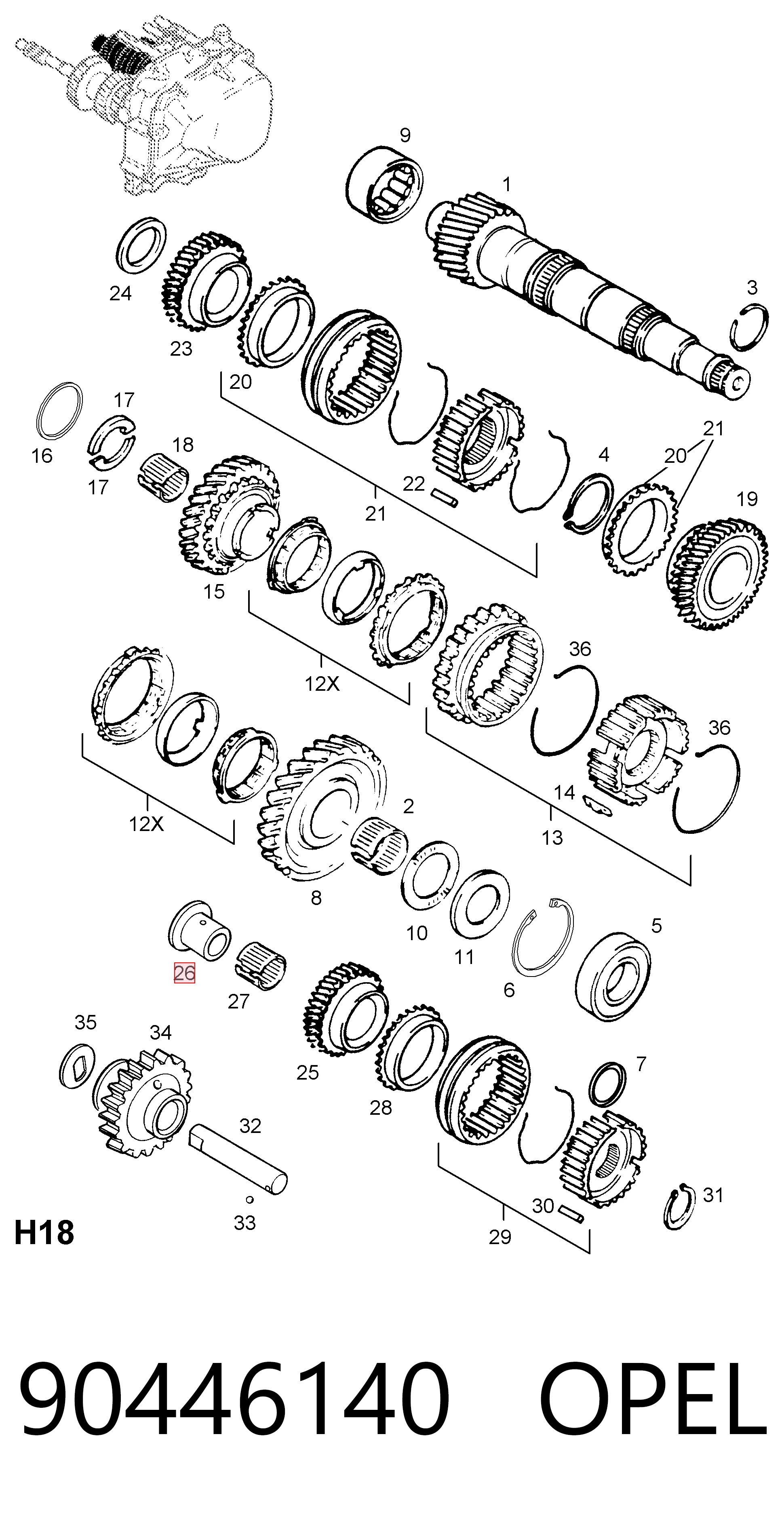 90446140 Opel