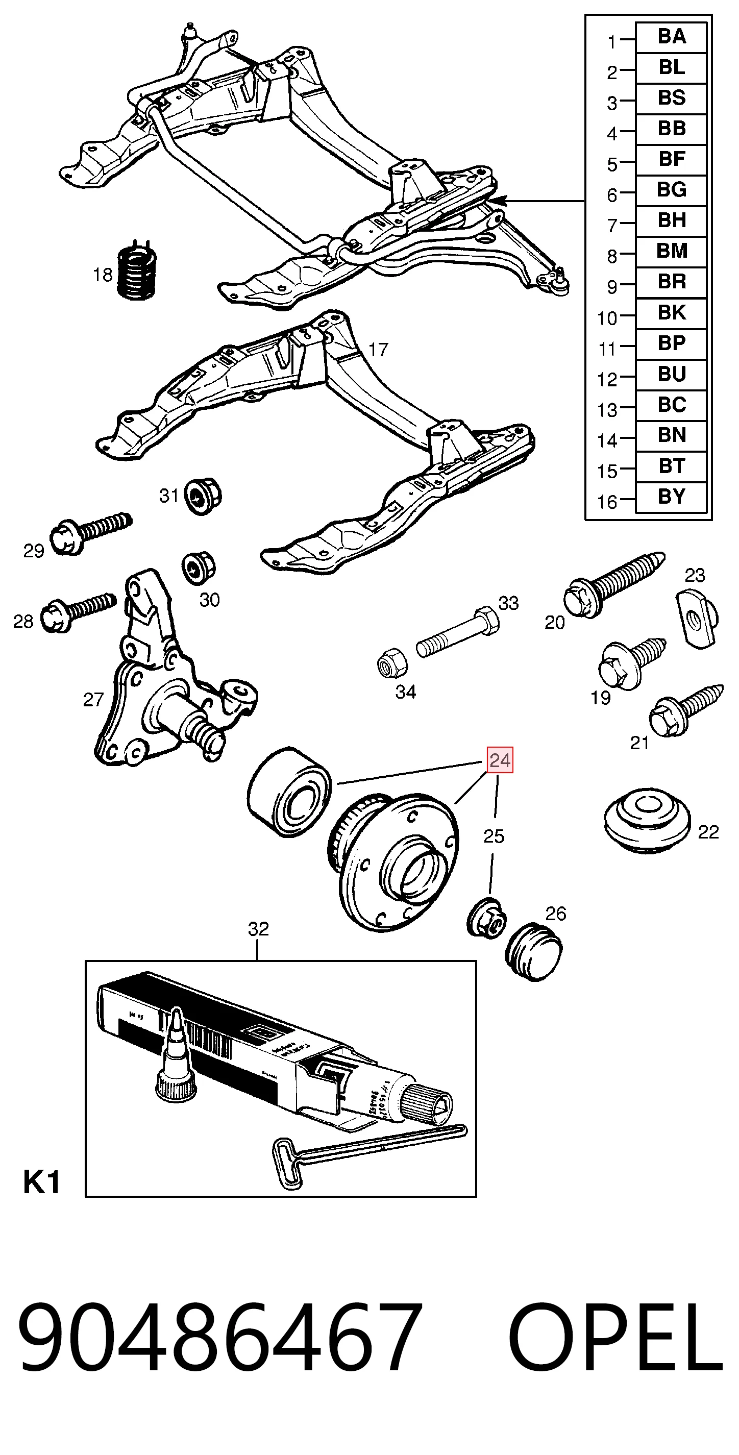 90486467 Opel