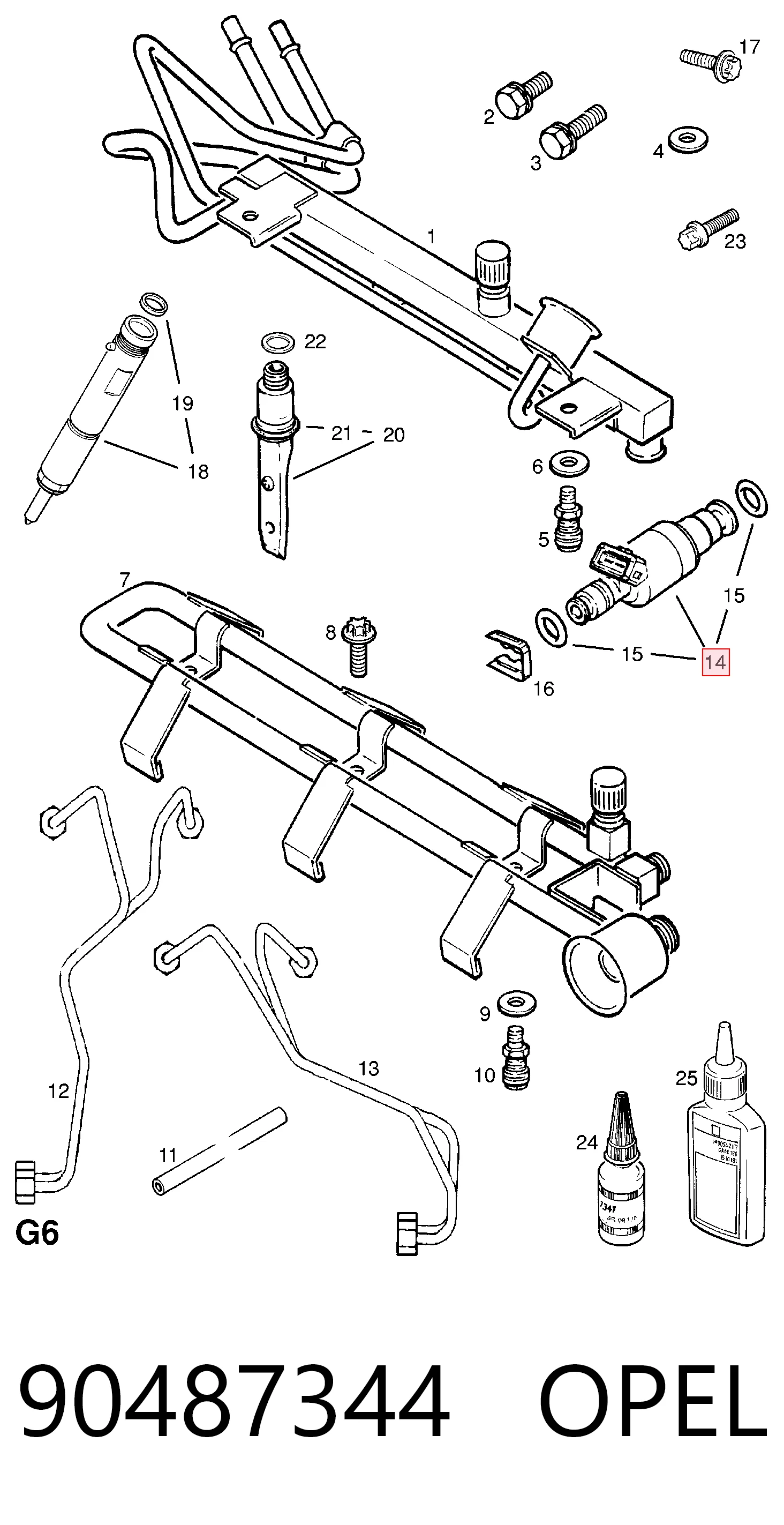 Inyector-bomba General Motors 93177457