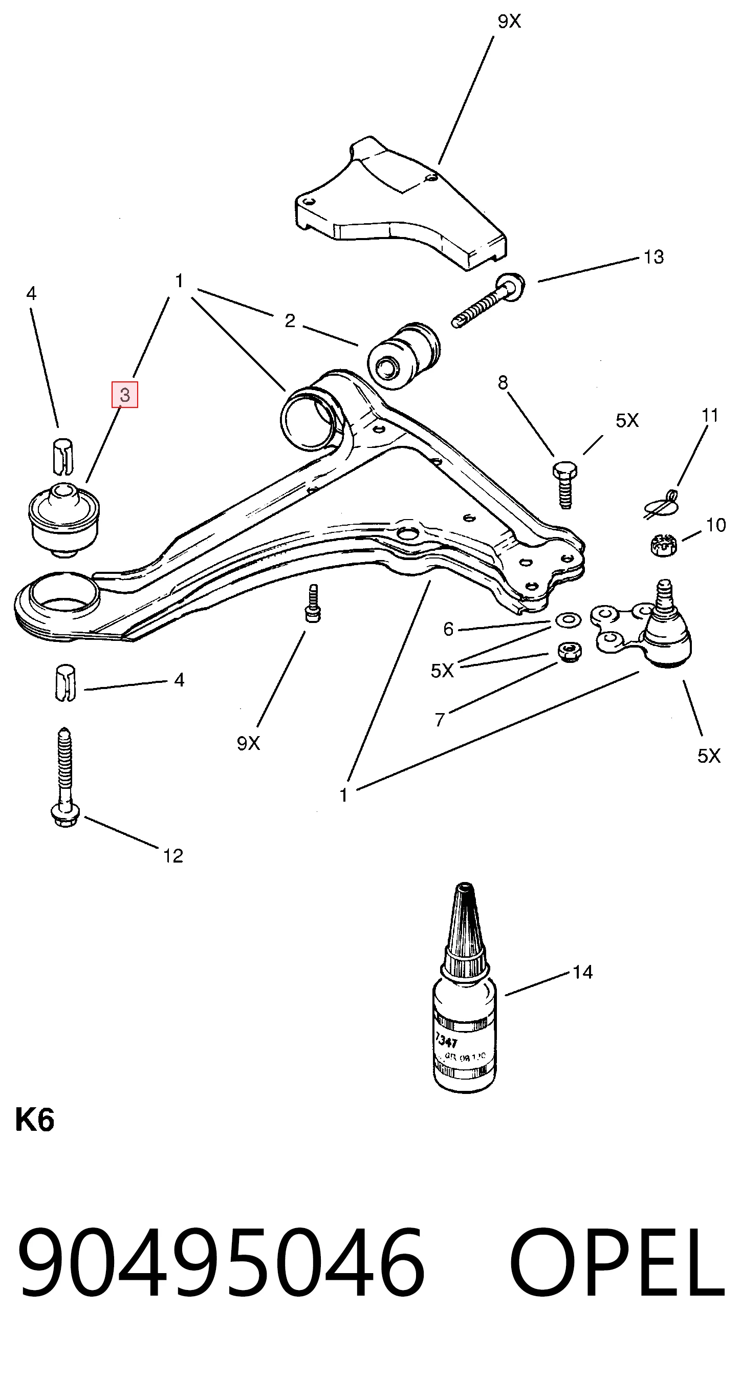 90495046 Opel