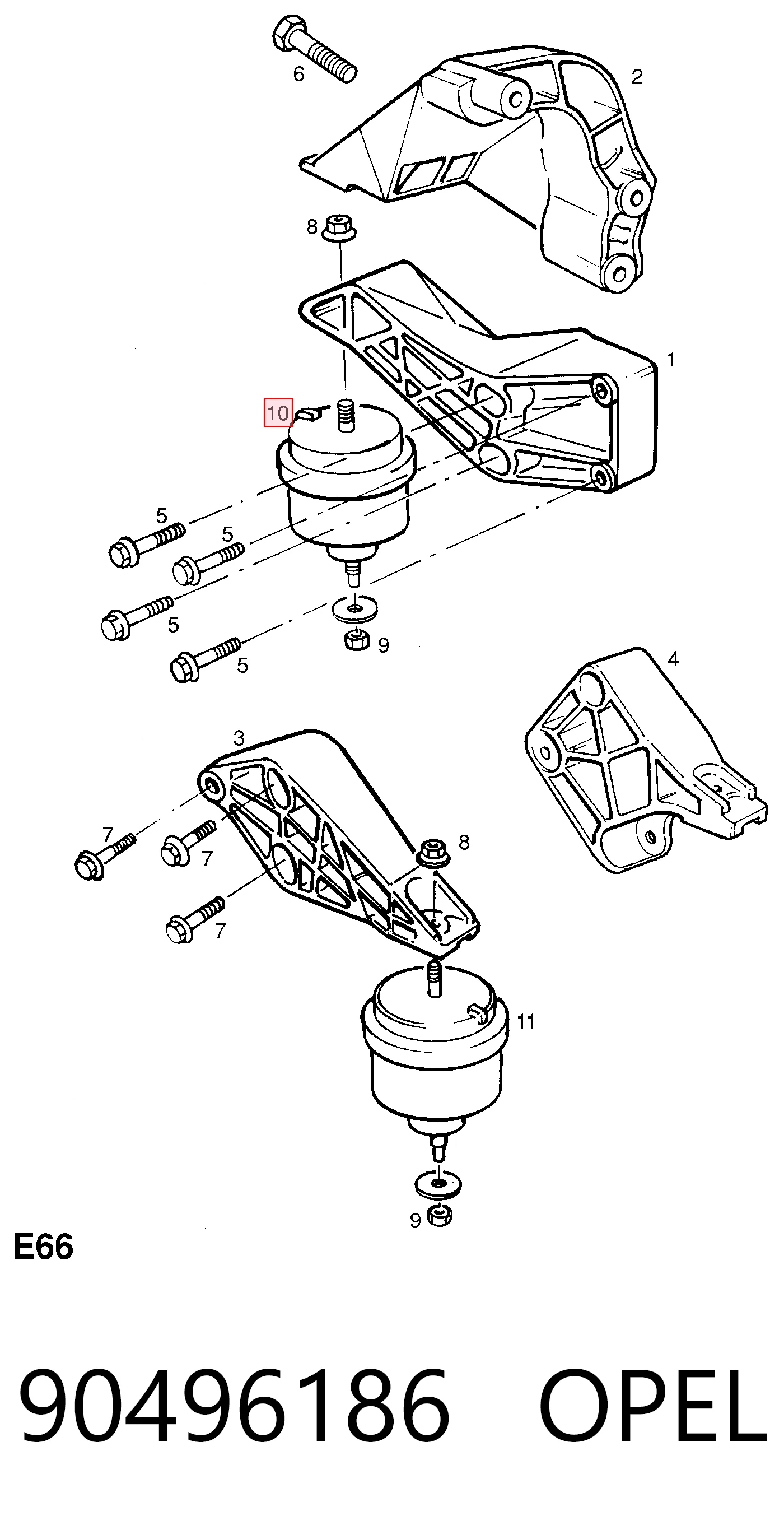 90496186 Opel