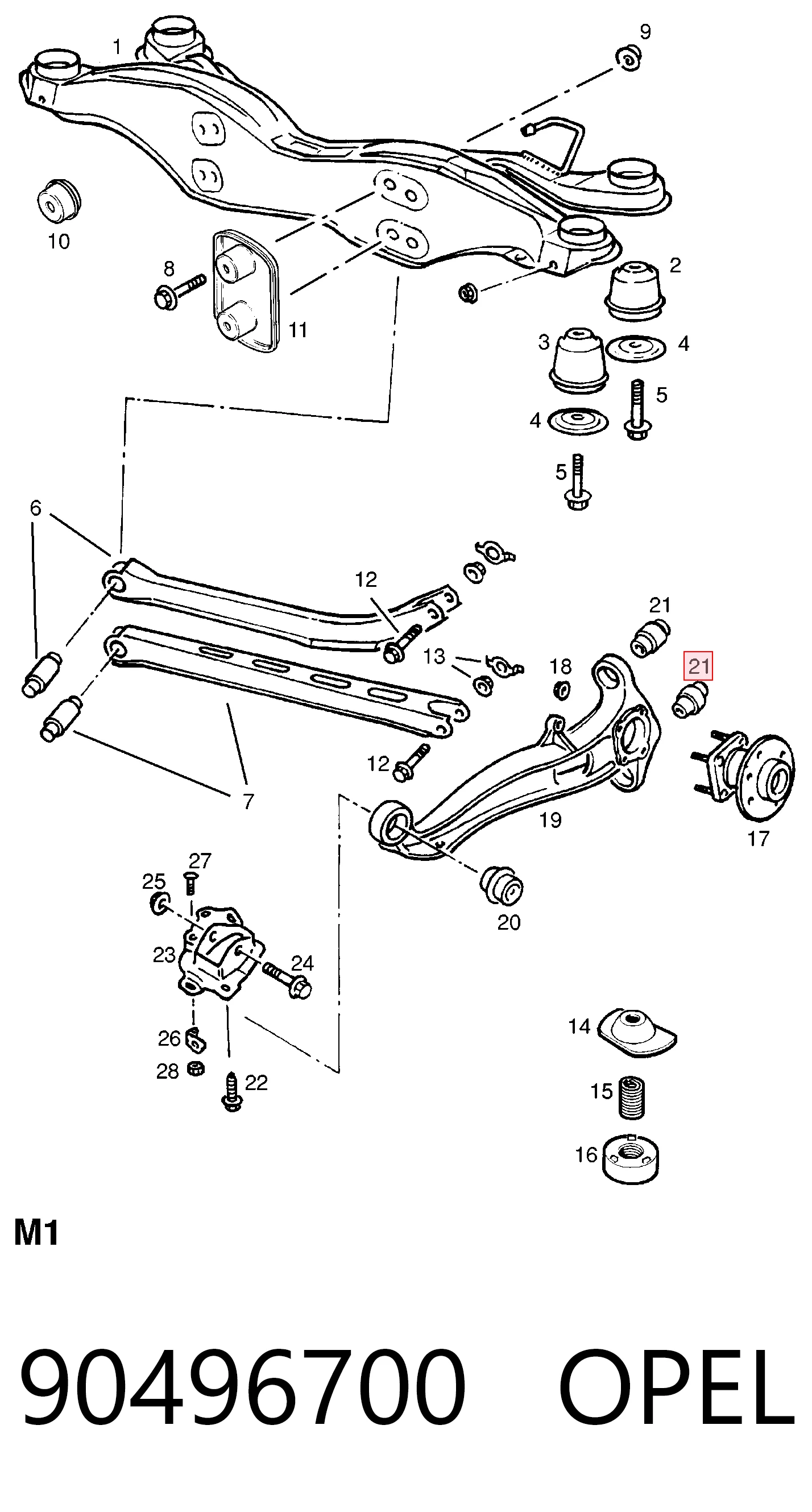 90496700 Opel