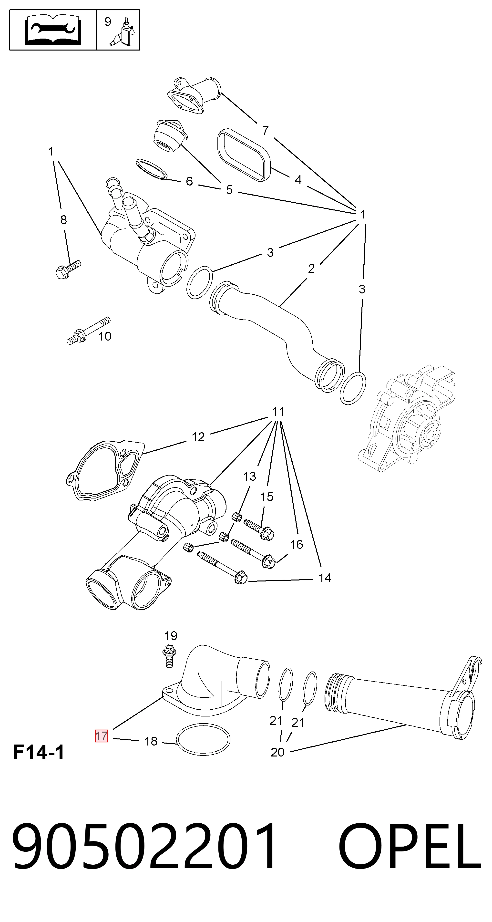 90502201 Opel