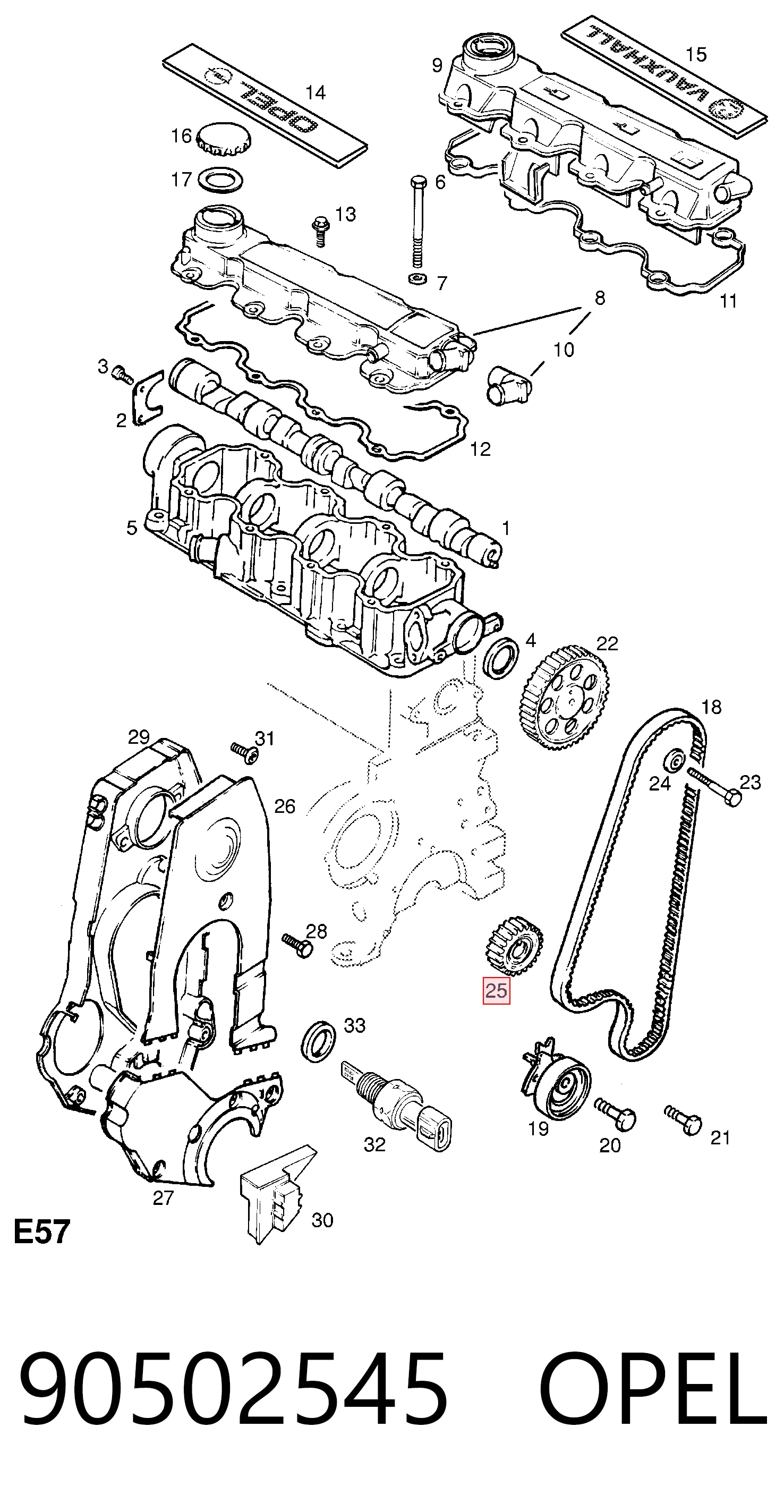 90502545 Opel