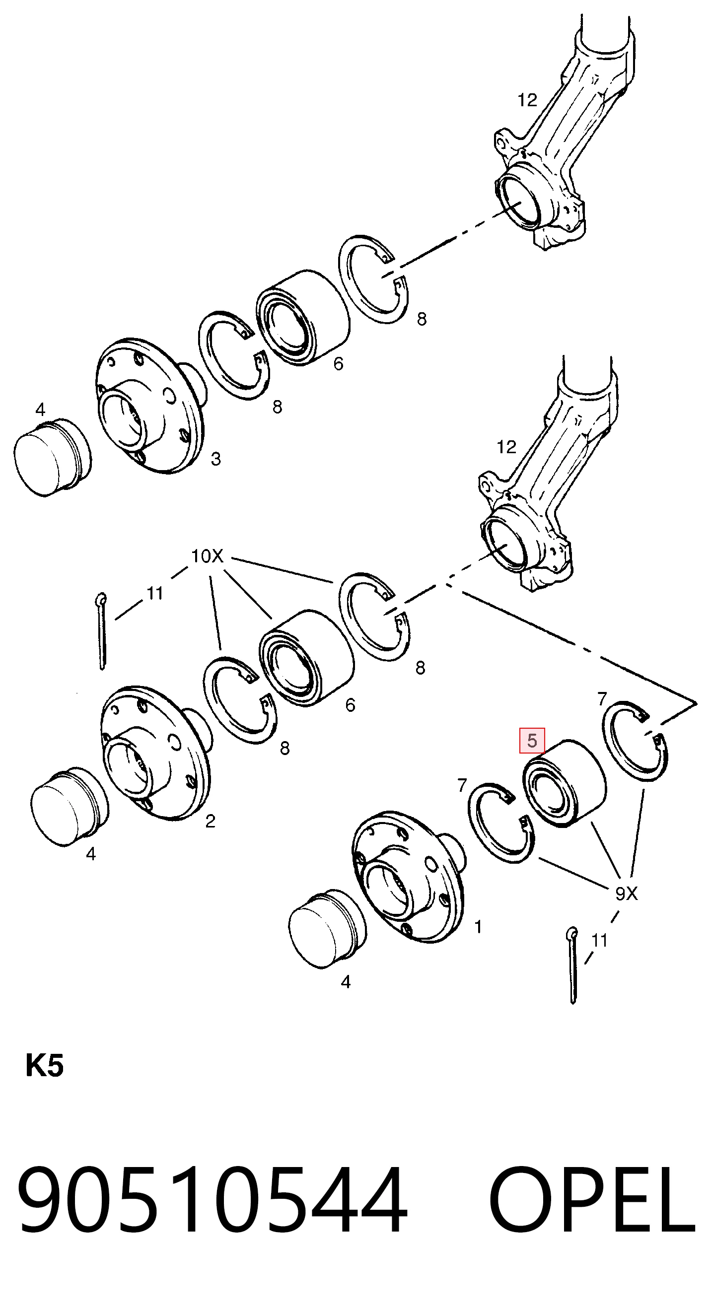 90510544 Opel