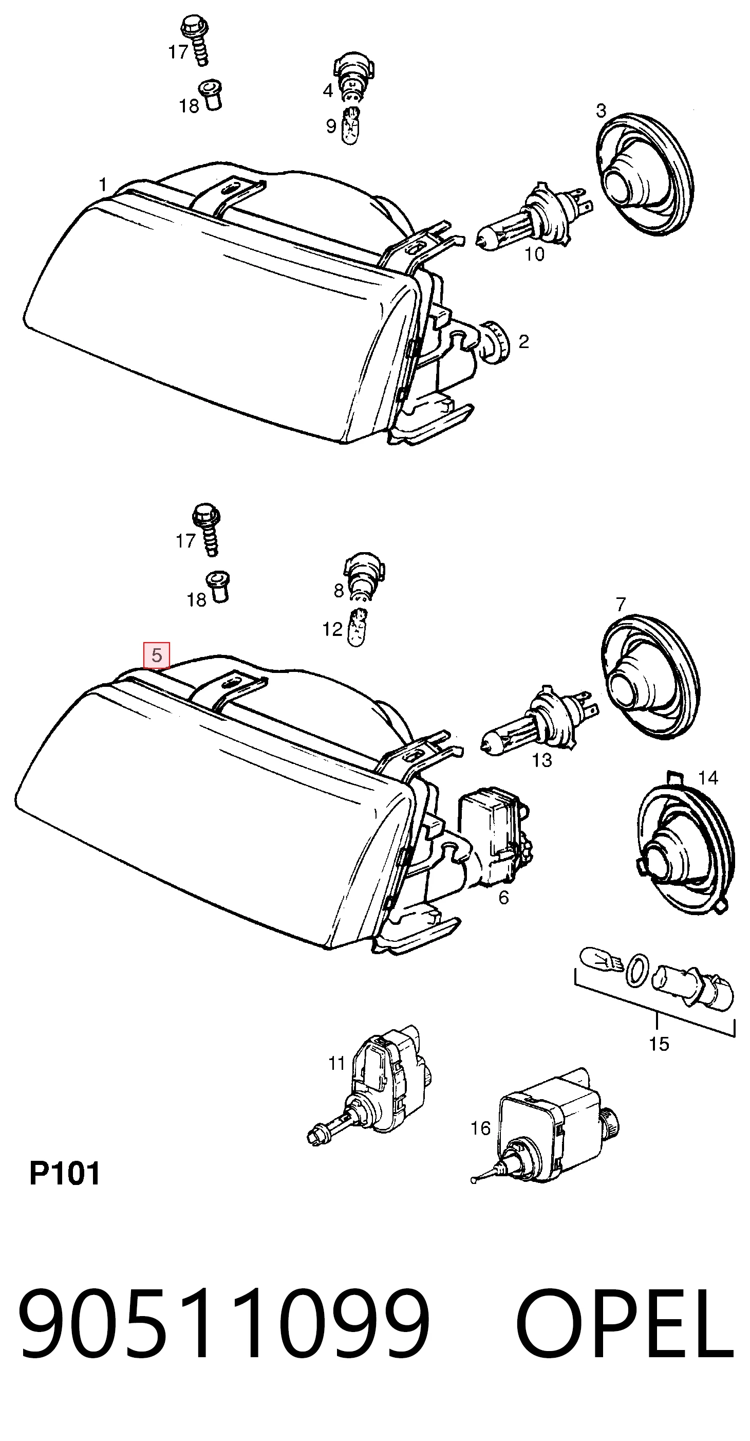 90511099 Opel