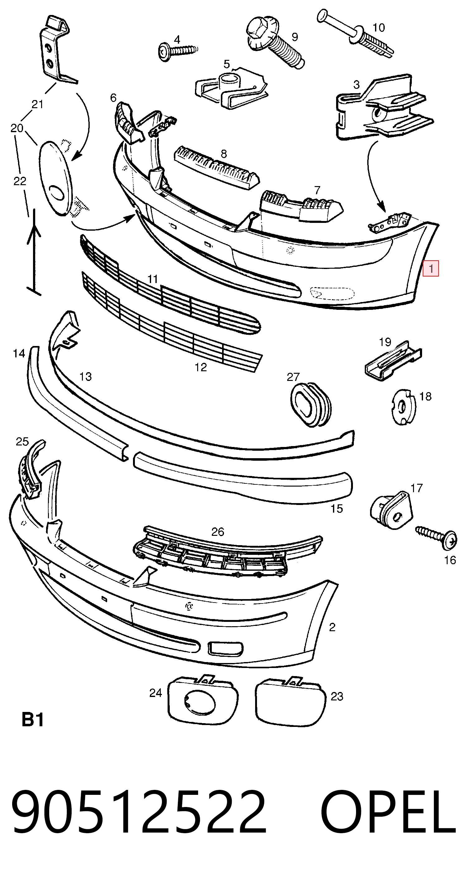 90512522 Opel