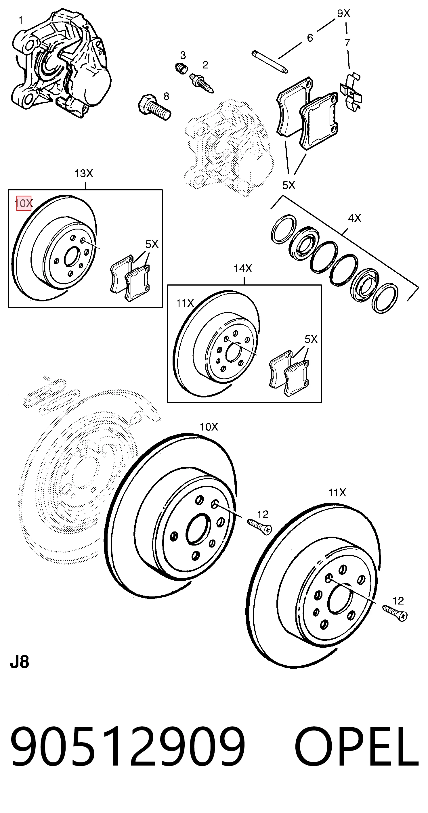 90512909 Opel