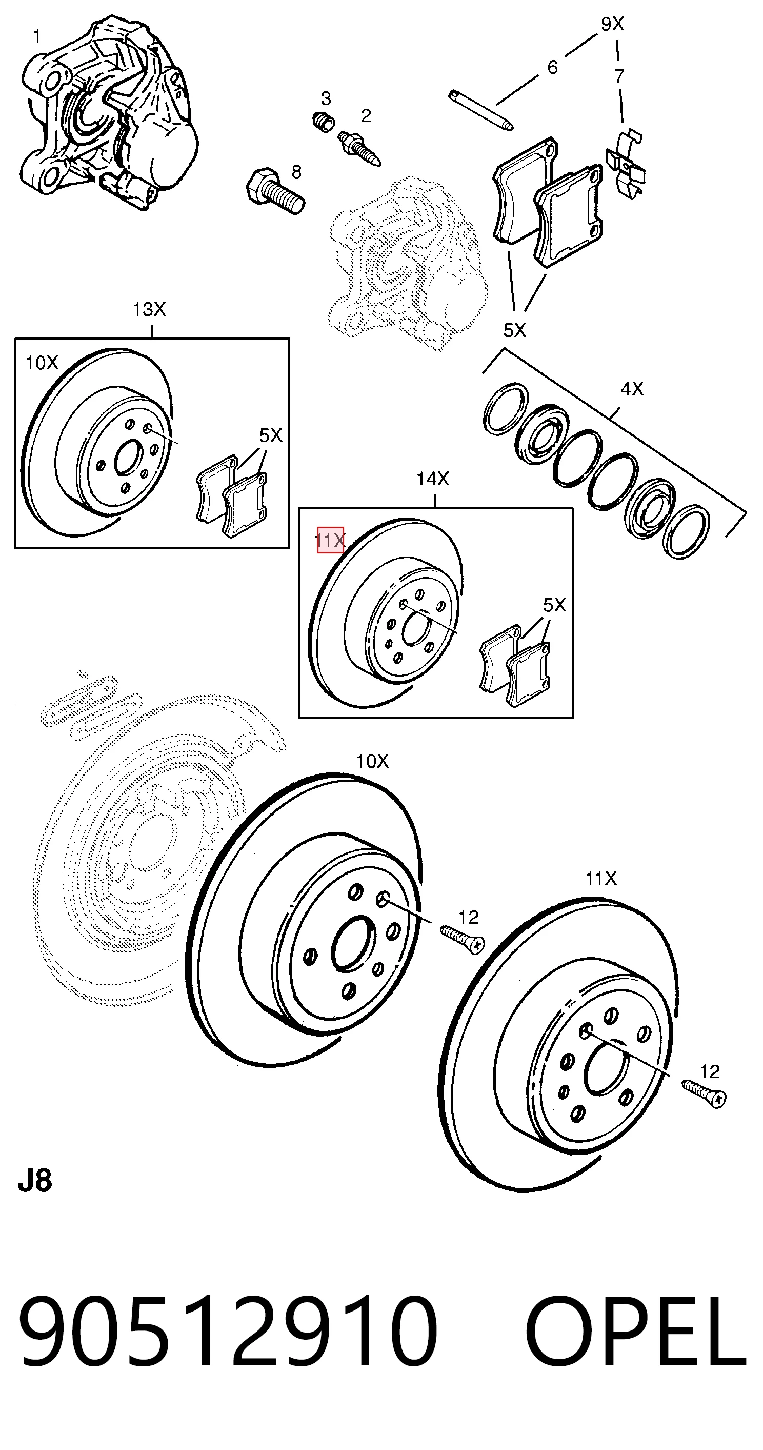 90512910 Opel