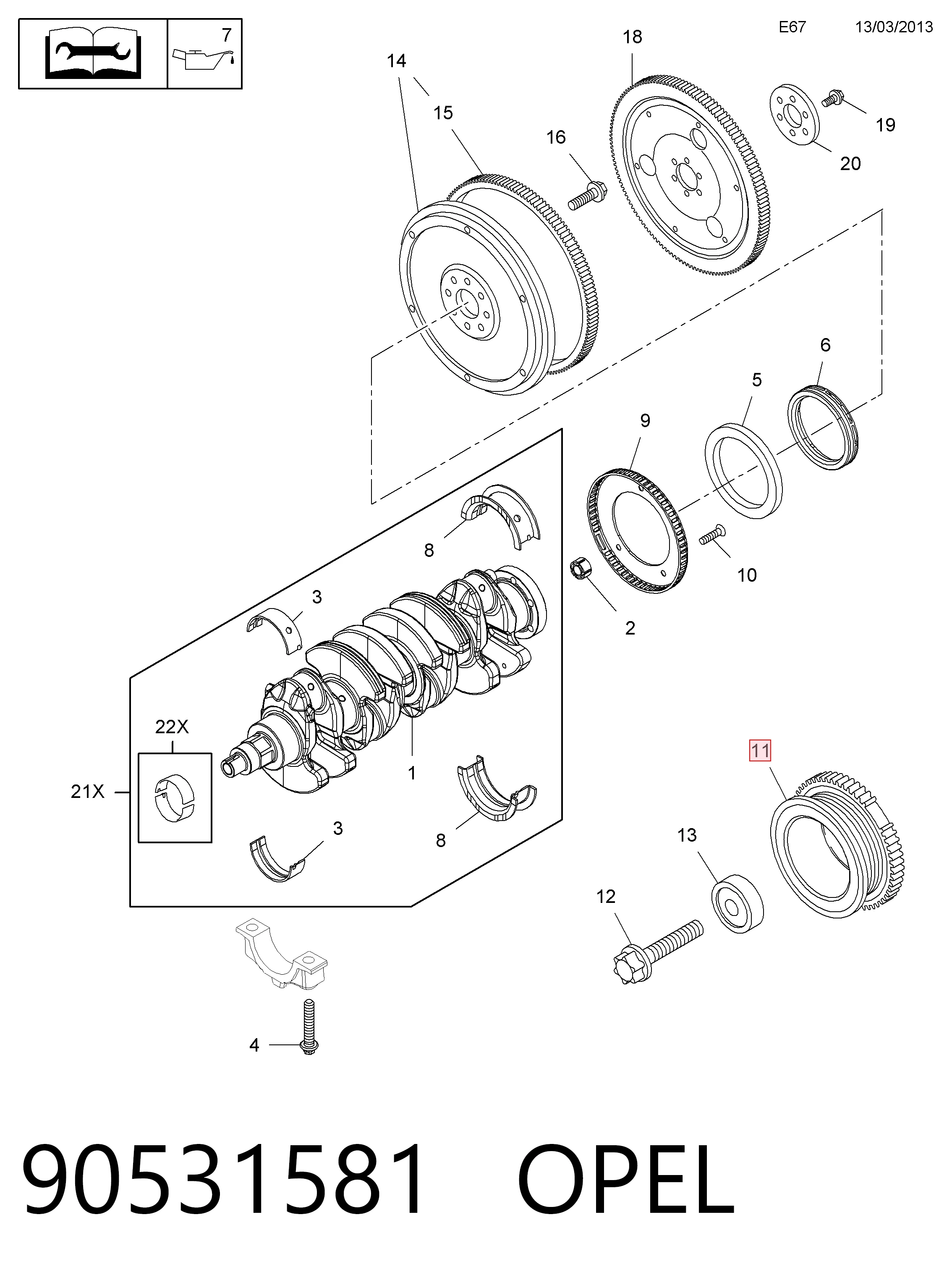 90531581 Opel