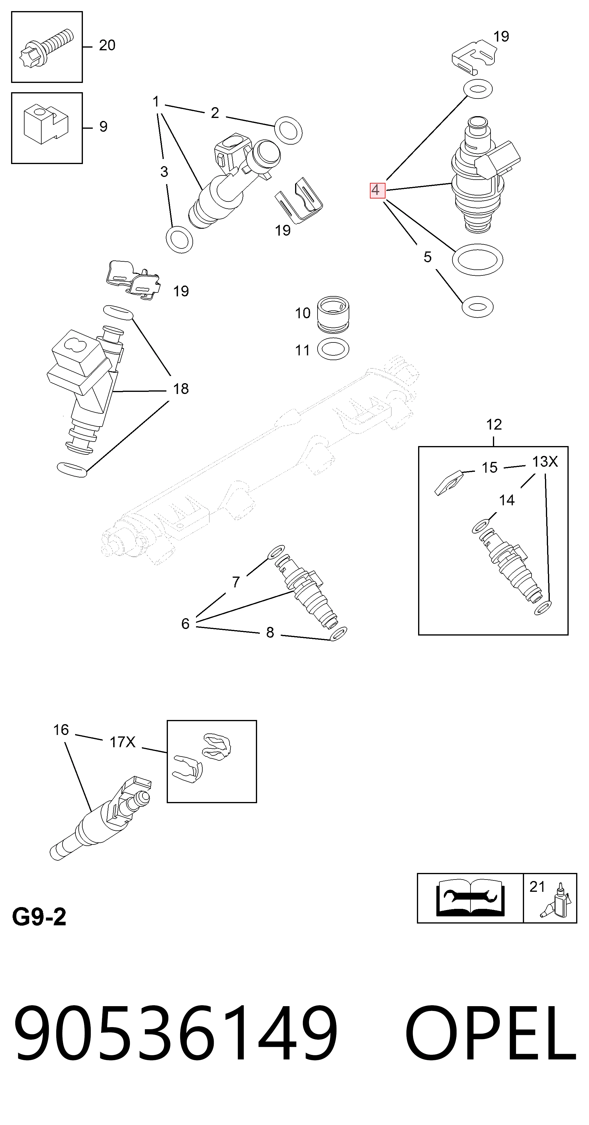 Comprar 90536149 Peugeot/Citroen Inyector