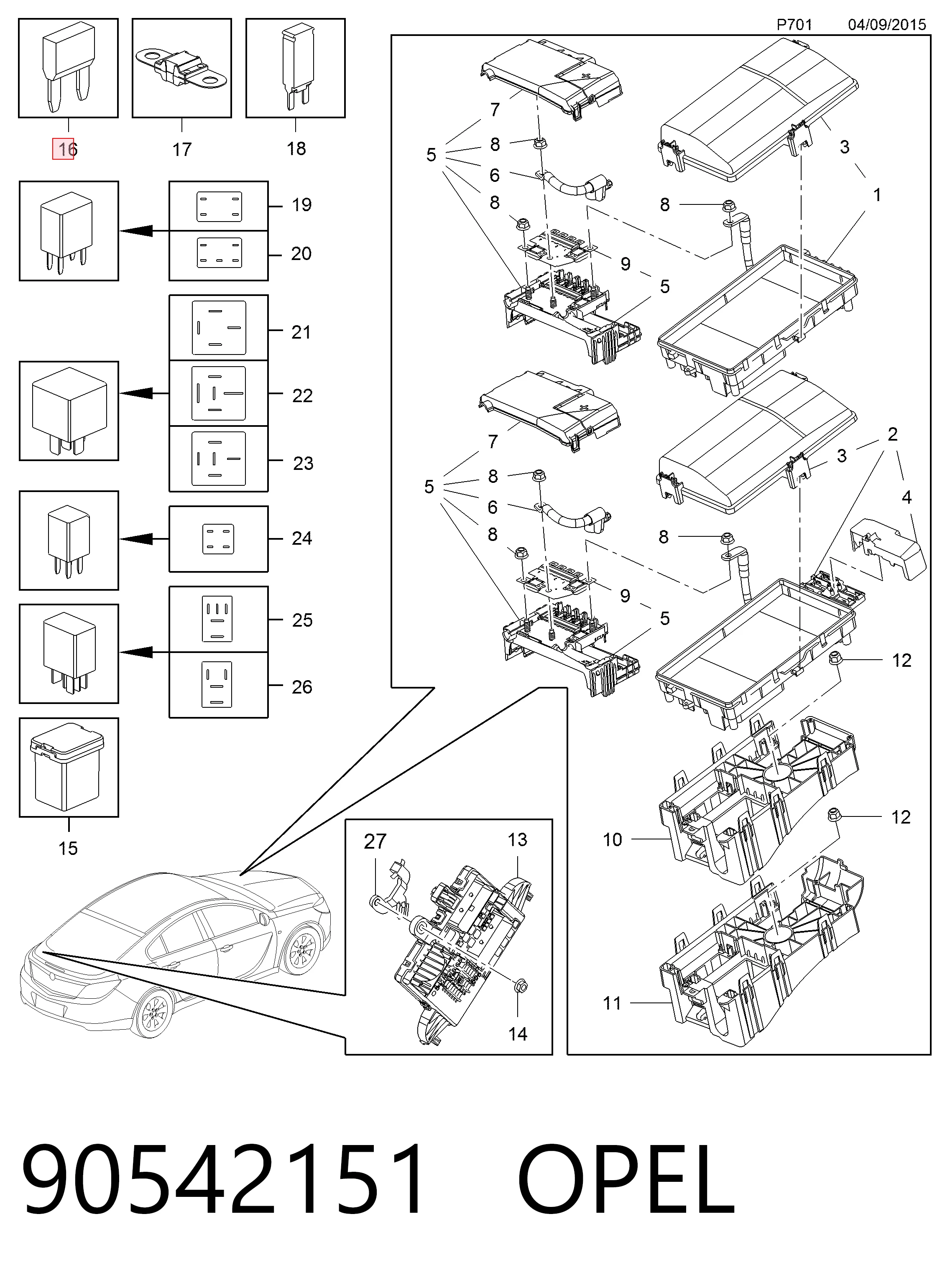 90542151 Opel