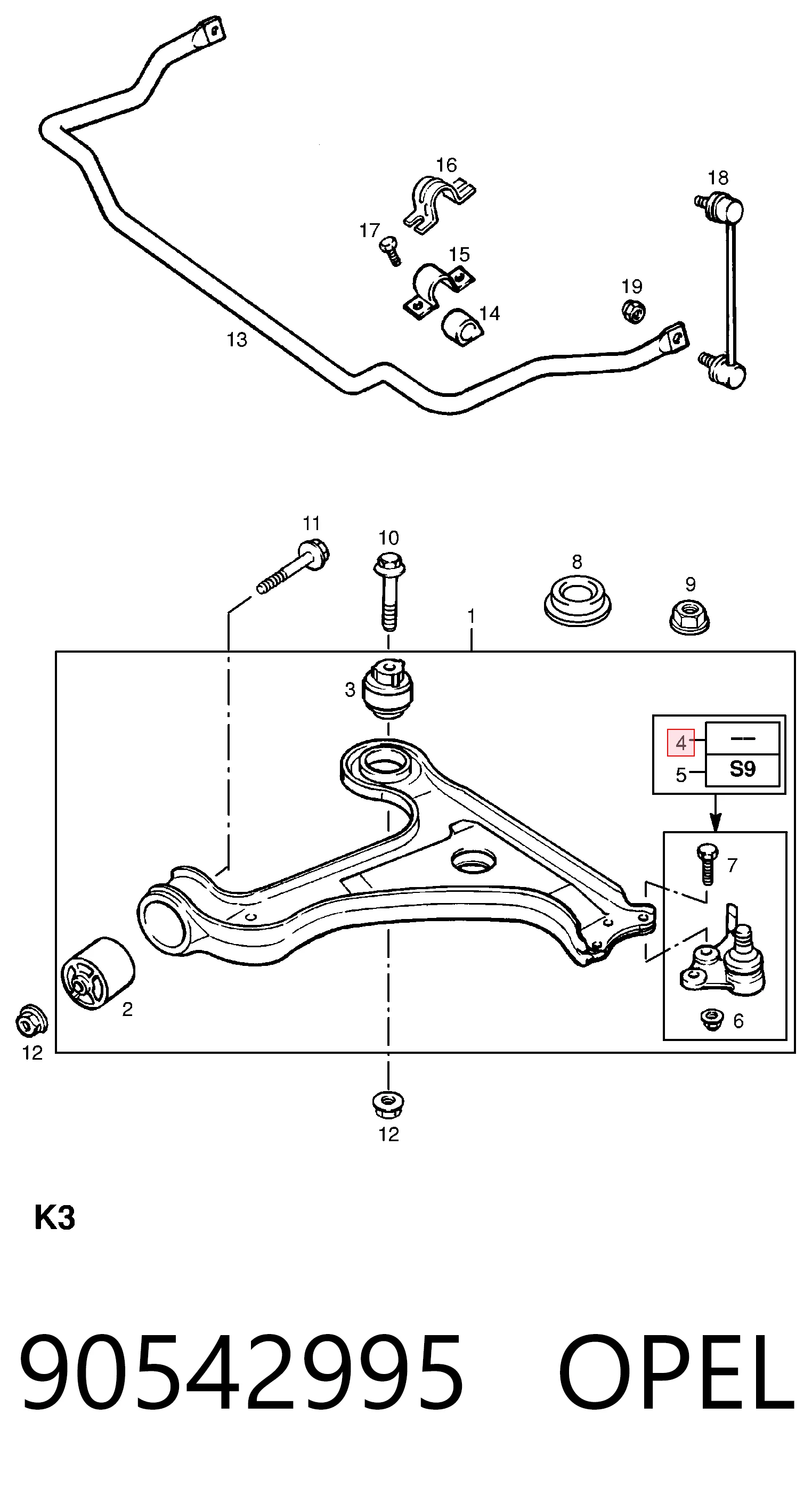 90542995 Opel