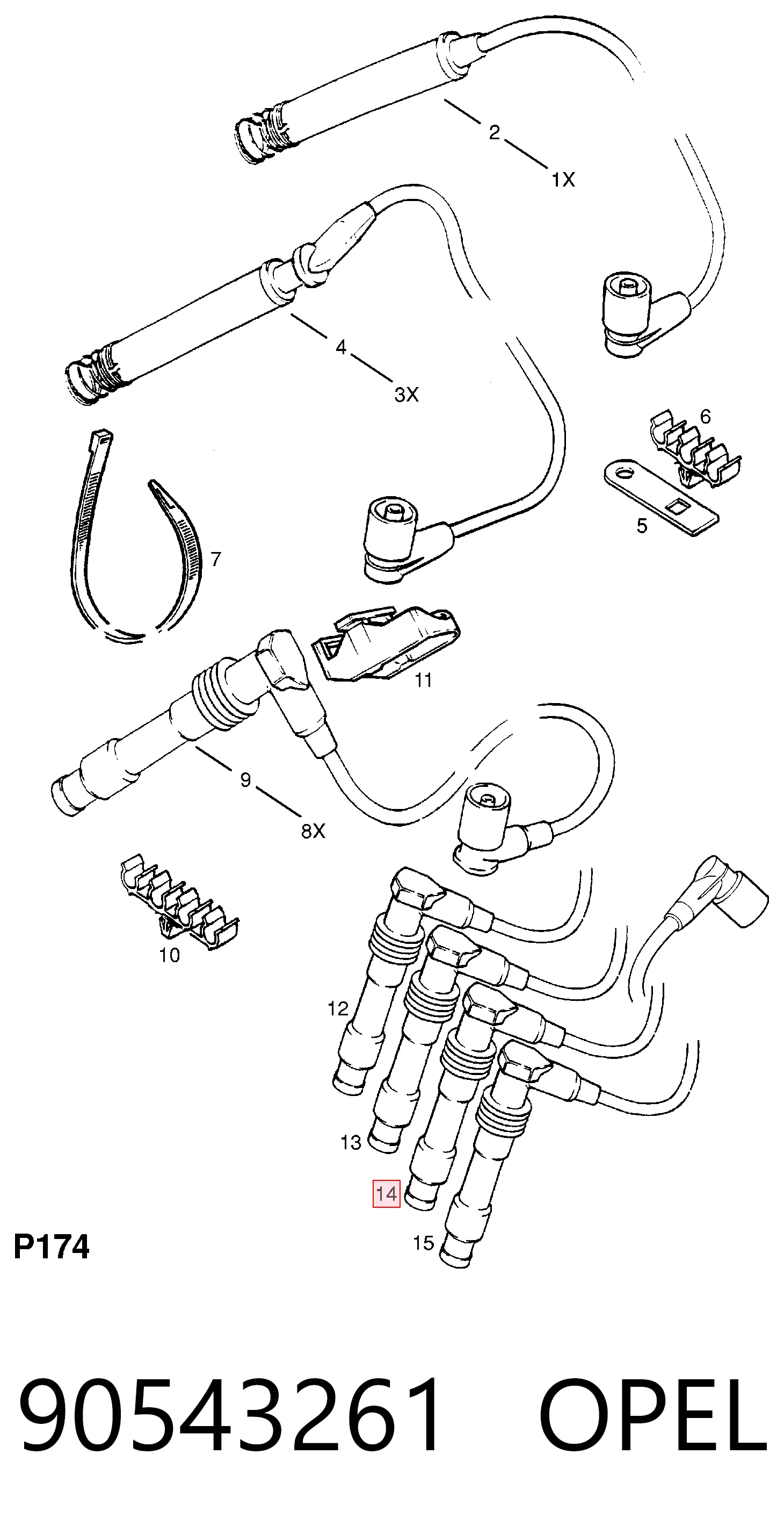 Juego de cables de bujias Opel Zafira A monovolumen (F75) (1999 - 2005) precio, desde 36,29 EUR