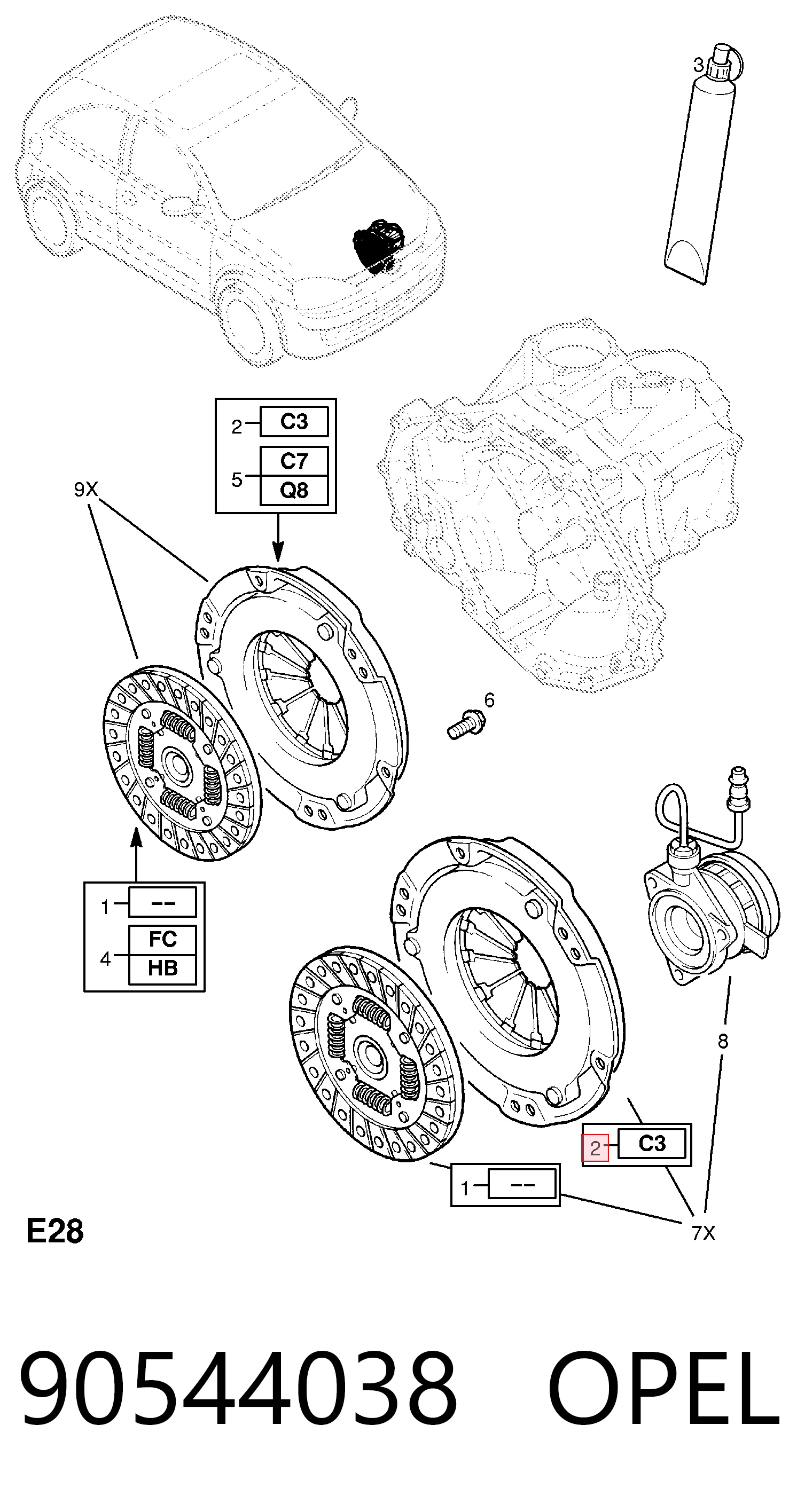 90375665 General Motors plato de presion del embrague funcion