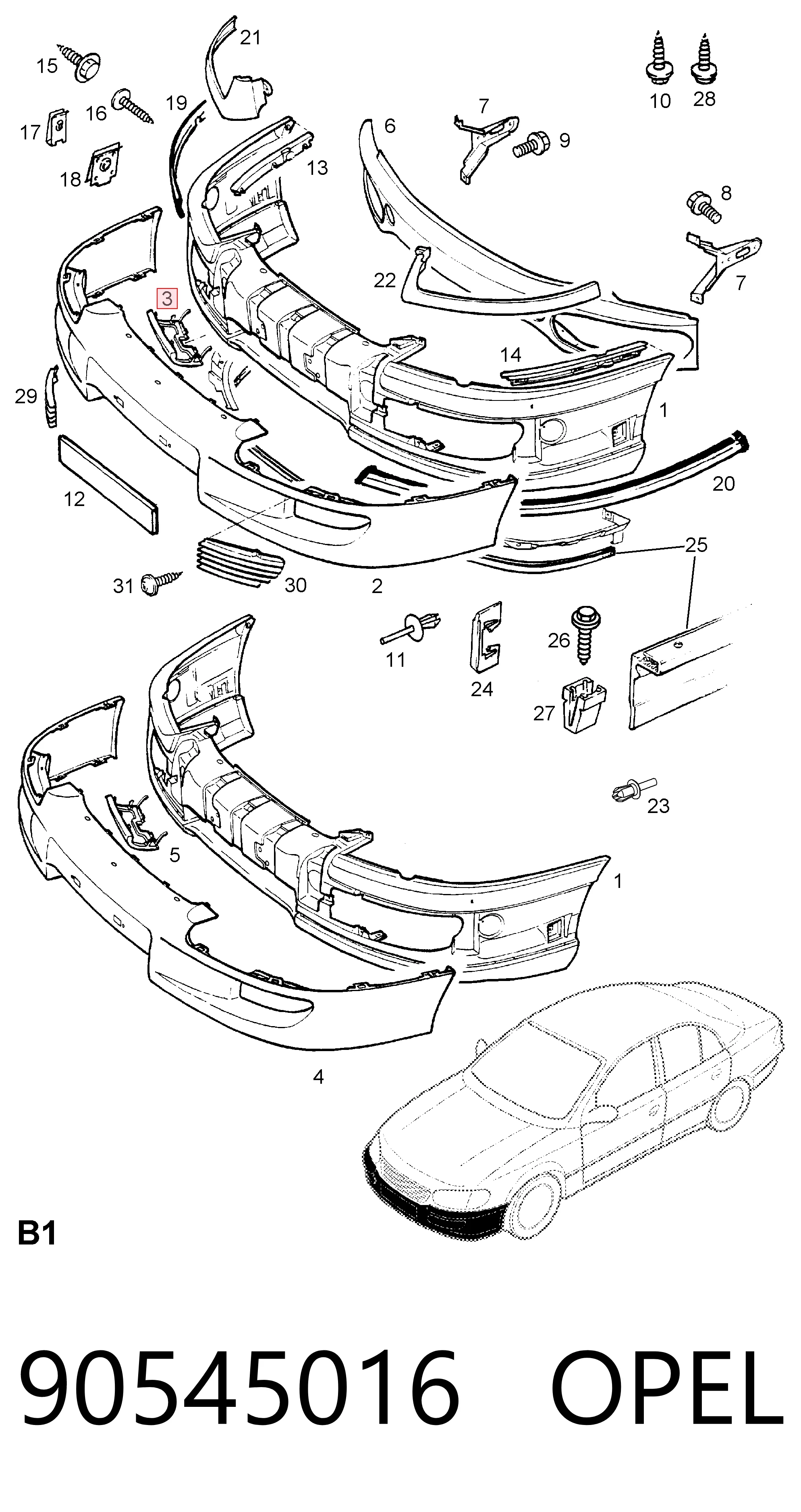 90545016 Opel