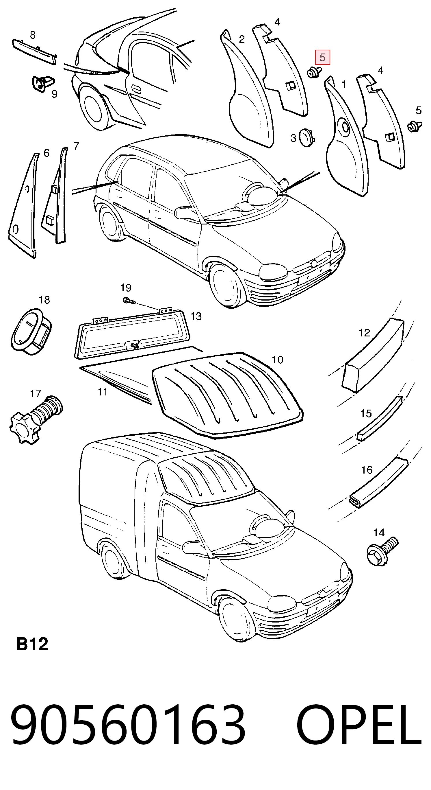 90560163 Opel