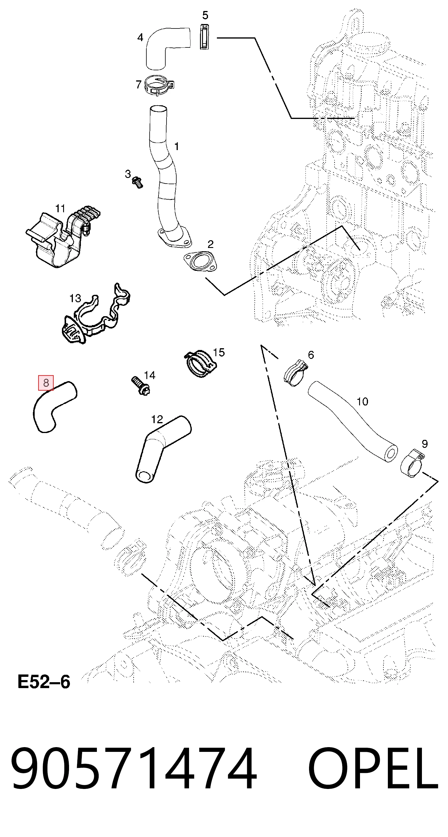 Válvula PCV Opel Vectra  desde 6,69 €