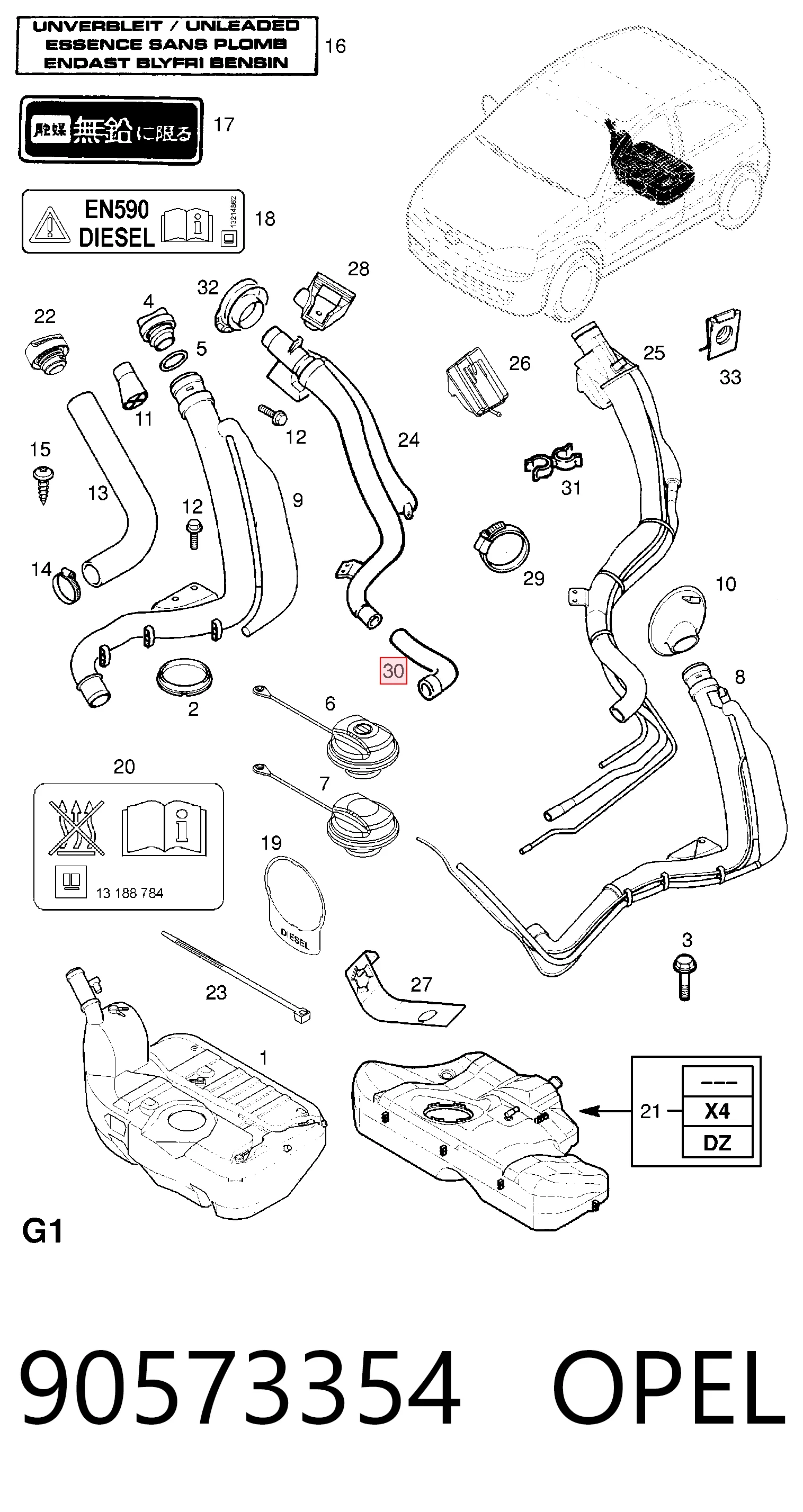 90573354 Opel