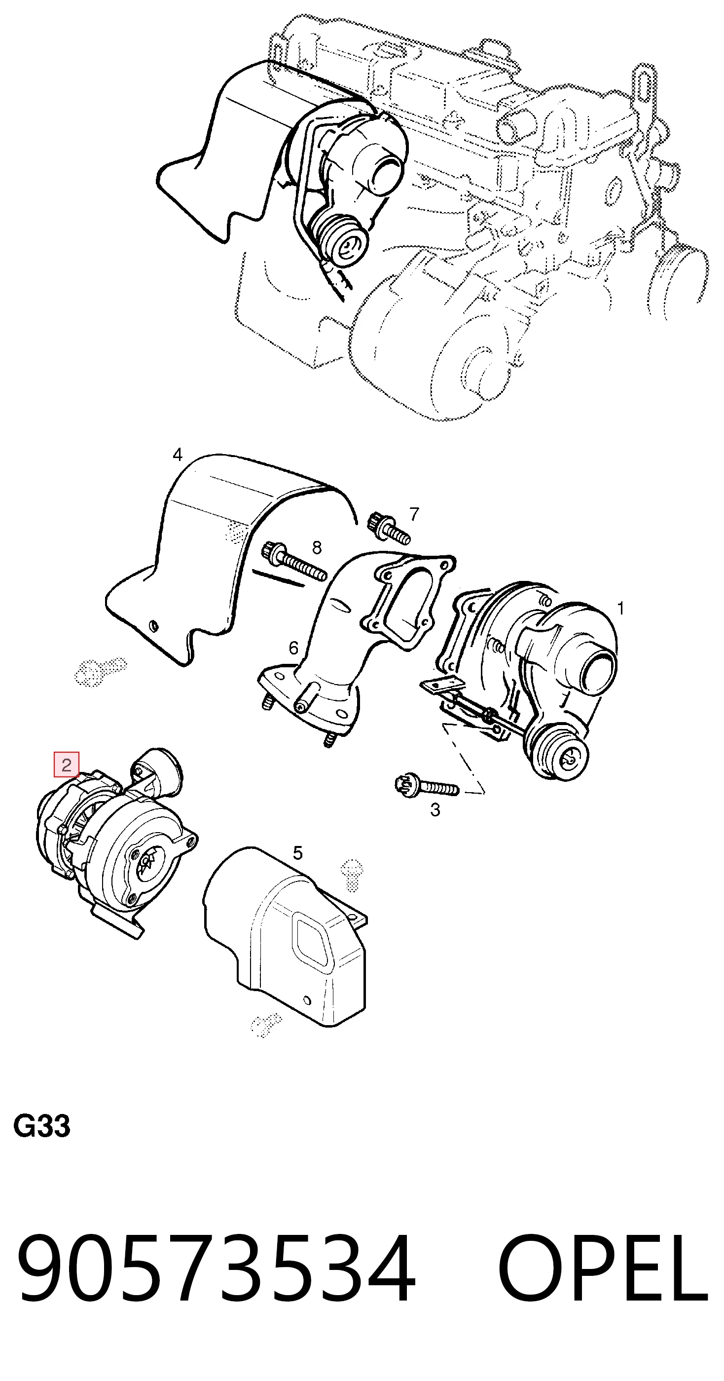 Turbo para motor para Opel Frontera B 6B