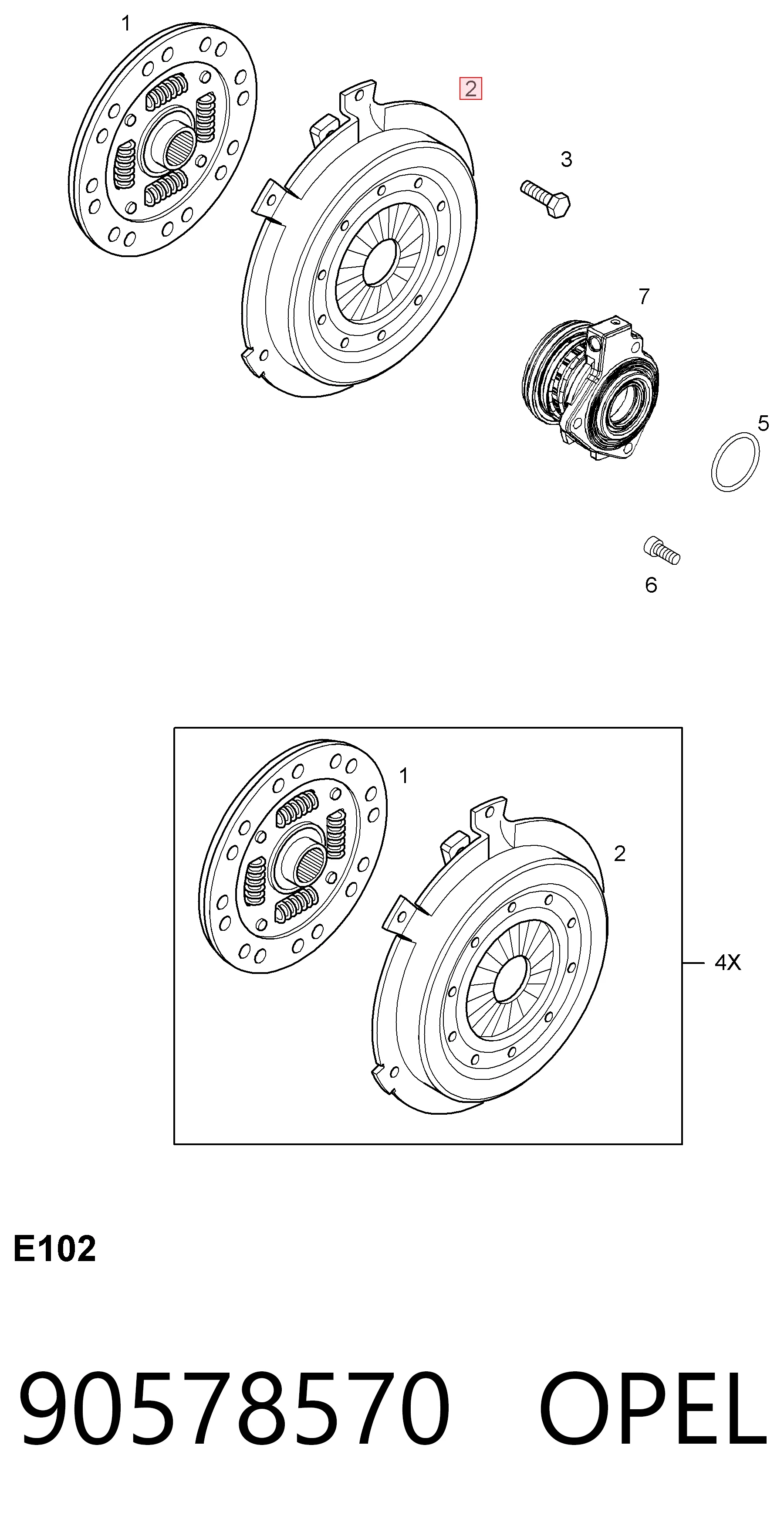 Comprar 24239613 General Motors Plato de presión de embrague
