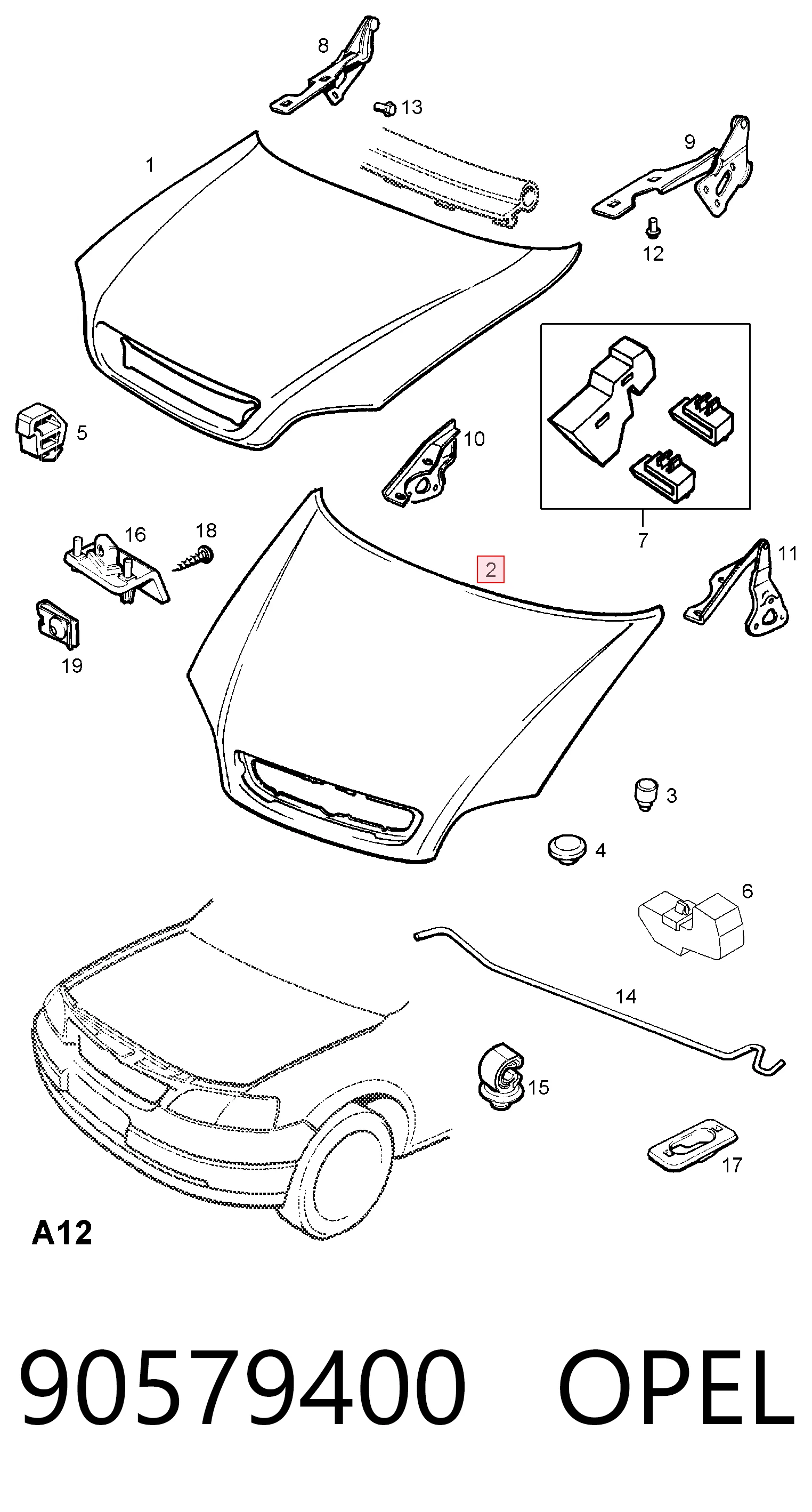 Capó del motor Opel Zafira A monovolumen (F75) (1999 - 2005) precio, desde 127,78 EUR