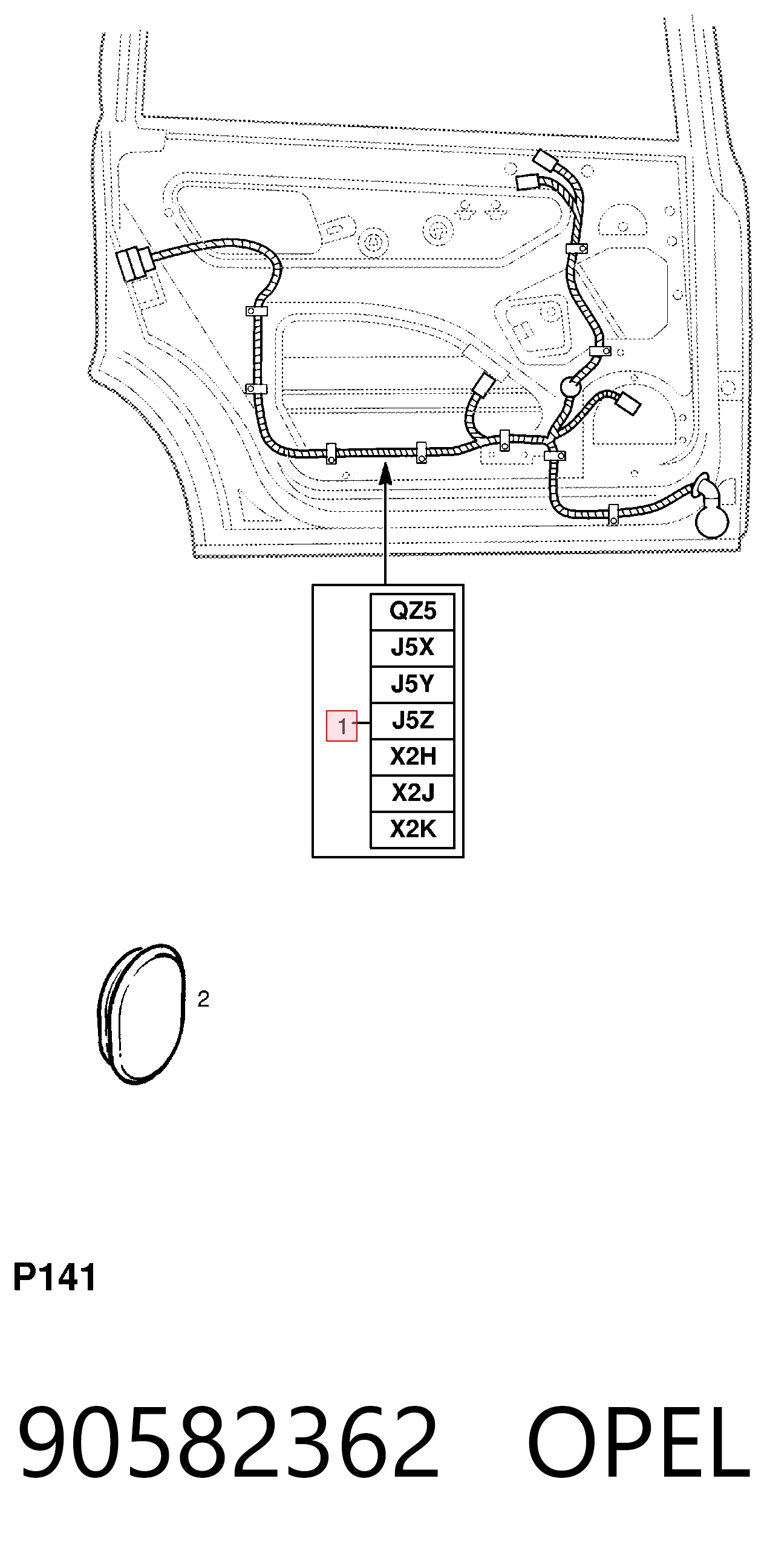90582362 Opel