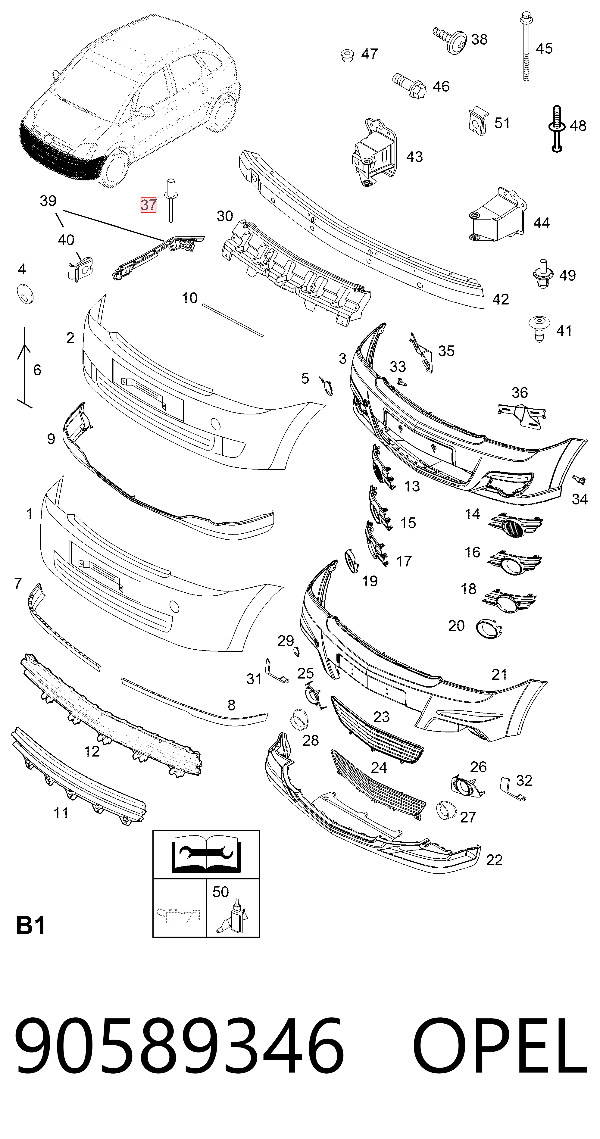 90589346 Opel