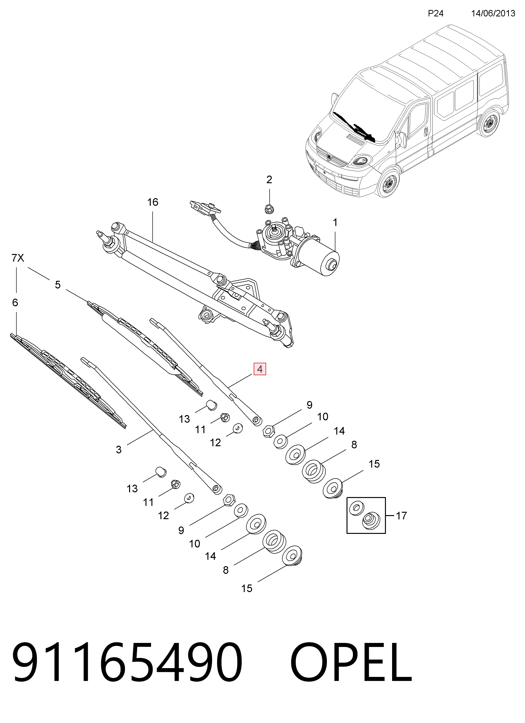 Brazo de limpiaparabrisas General Motors 91160060 precio, desde 37,75 EUR