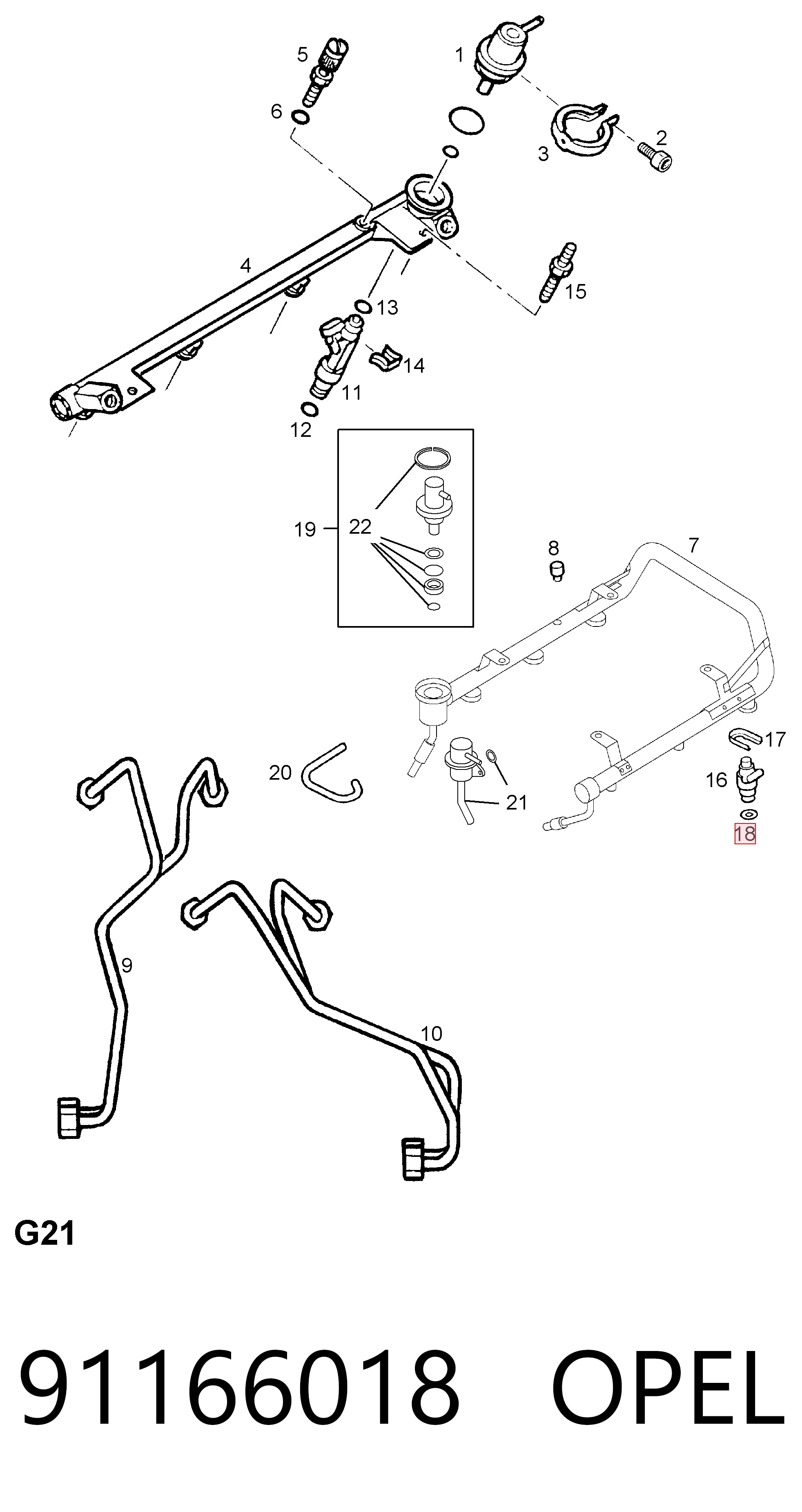 Condensador aire acondicionado 4325115 Ford