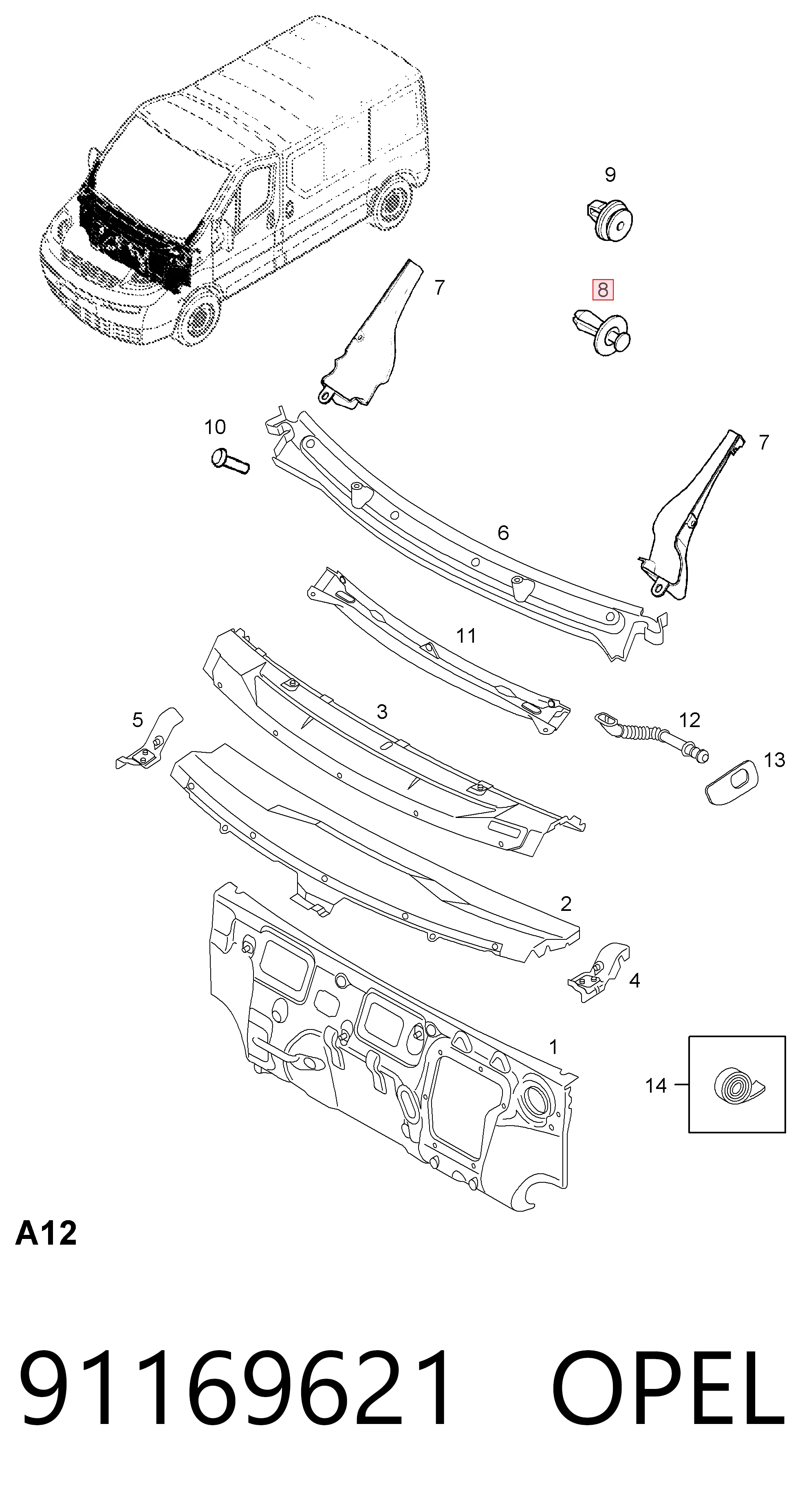 91169621 Opel