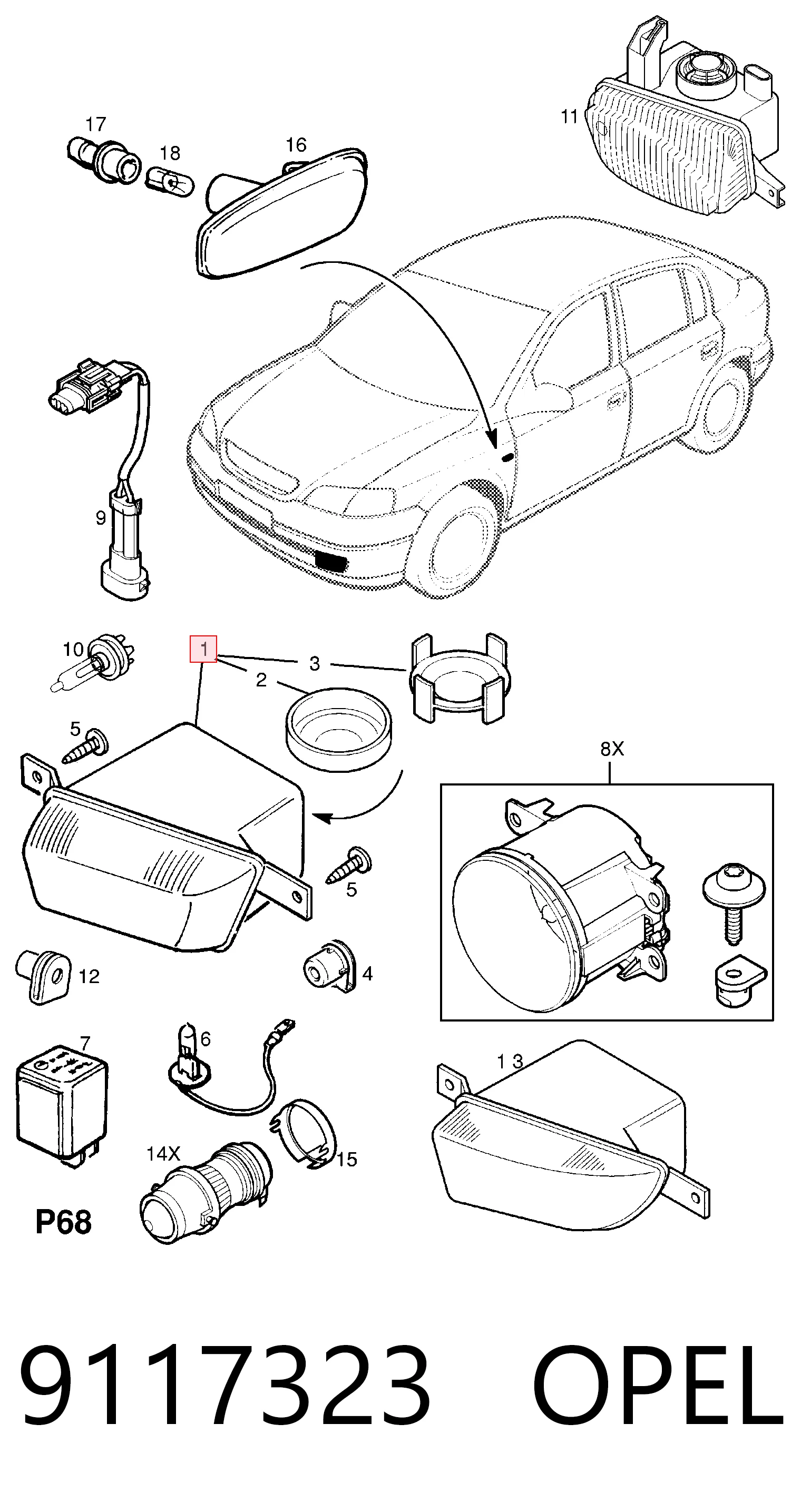 9117323 Opel