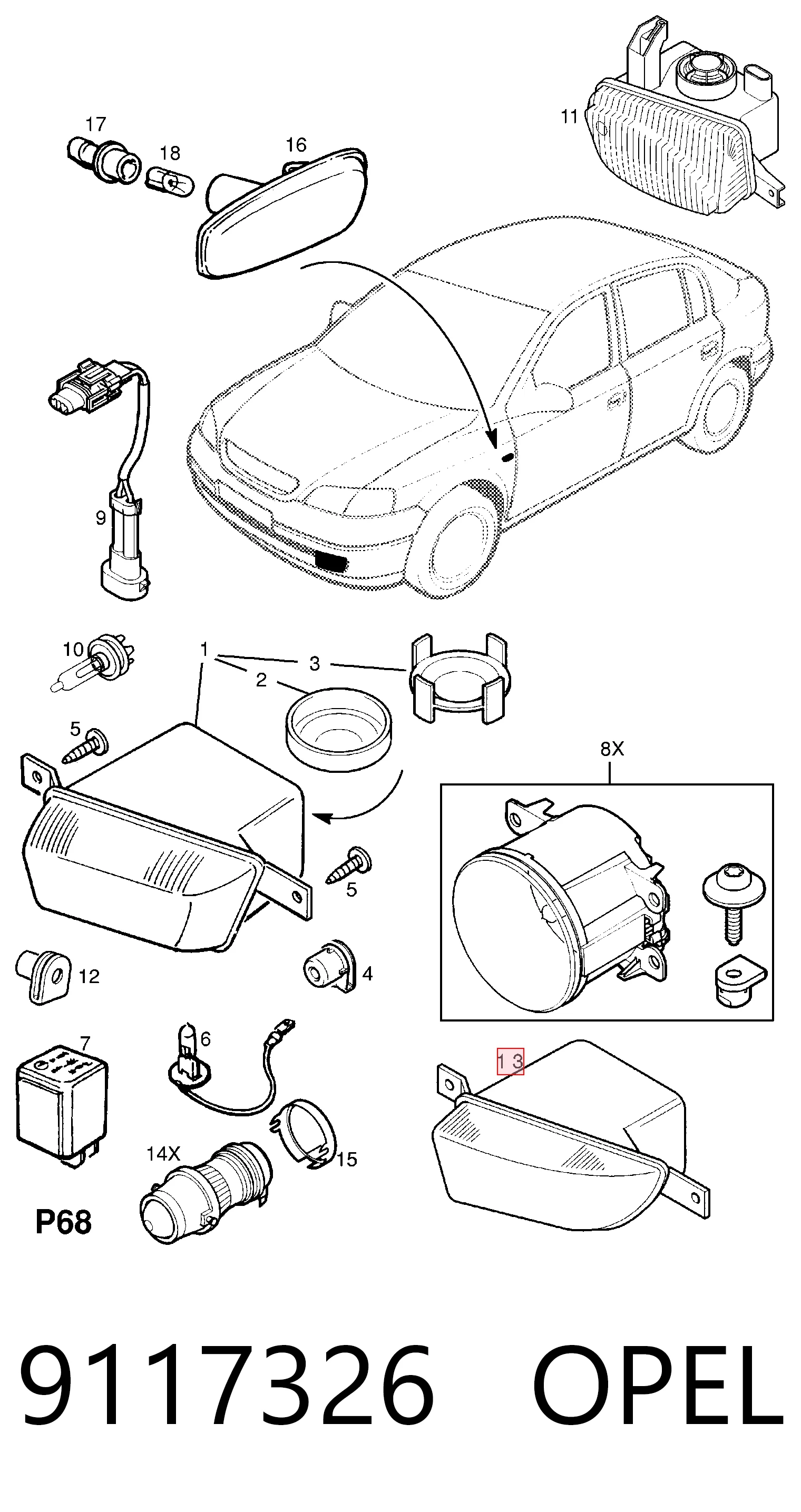 9117326 Opel