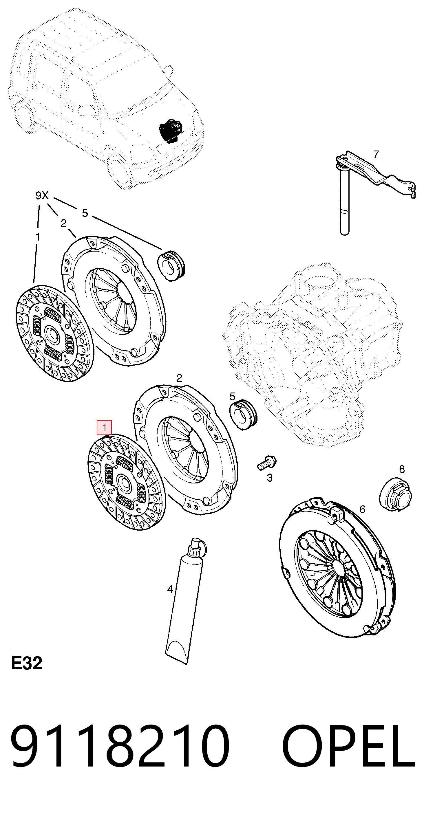 Comprar Disco de embrague Opel Corsa  F08, F68 a bajo precio