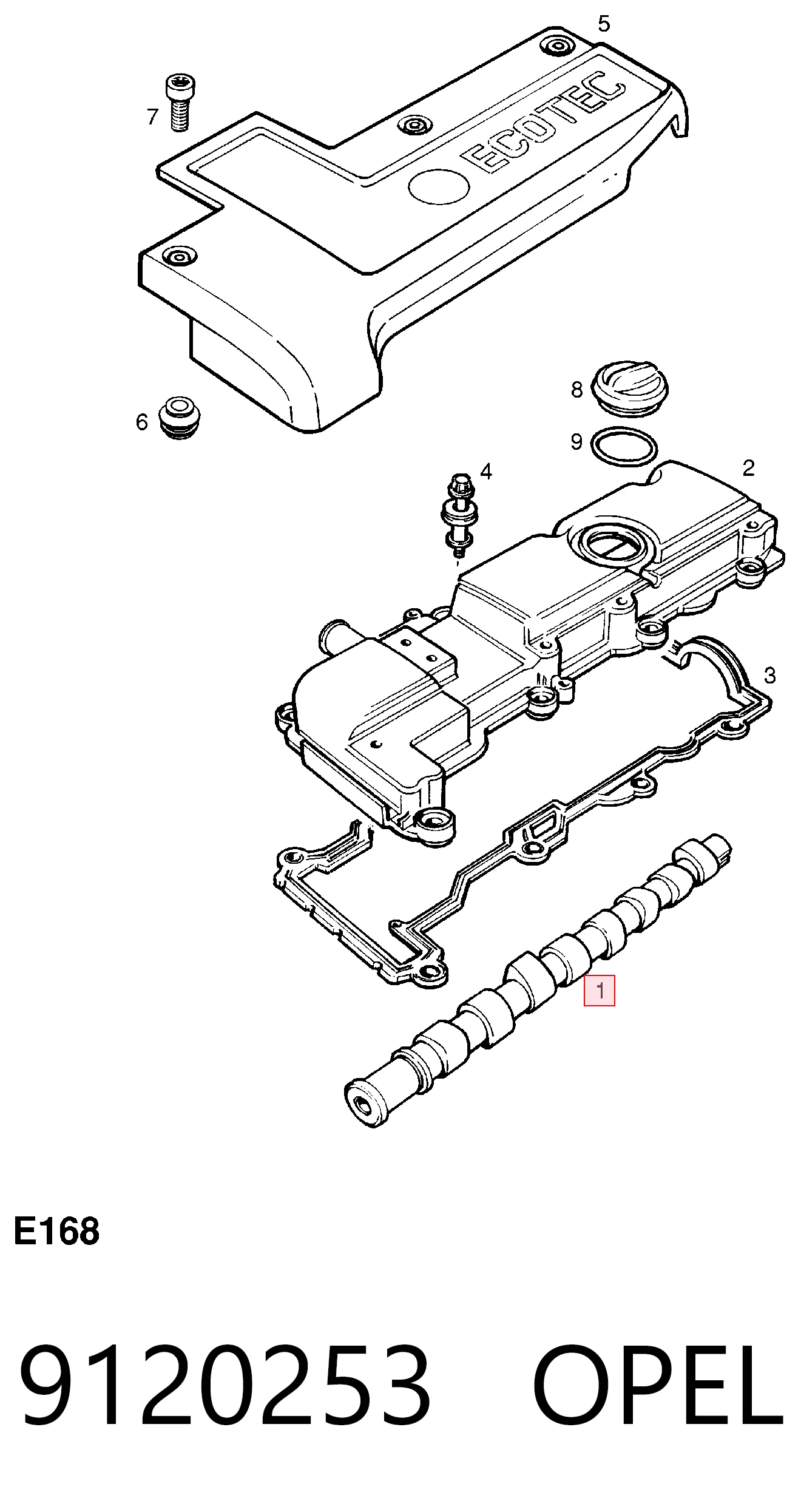 Árboles de levas Opel Frontera B SUV (6B) (1998 - 2003) precio, desde 131,25 EUR