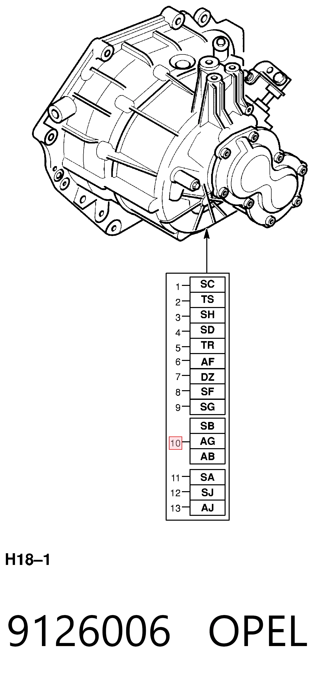 Transimisión manual para Opel Astra G F48, F08