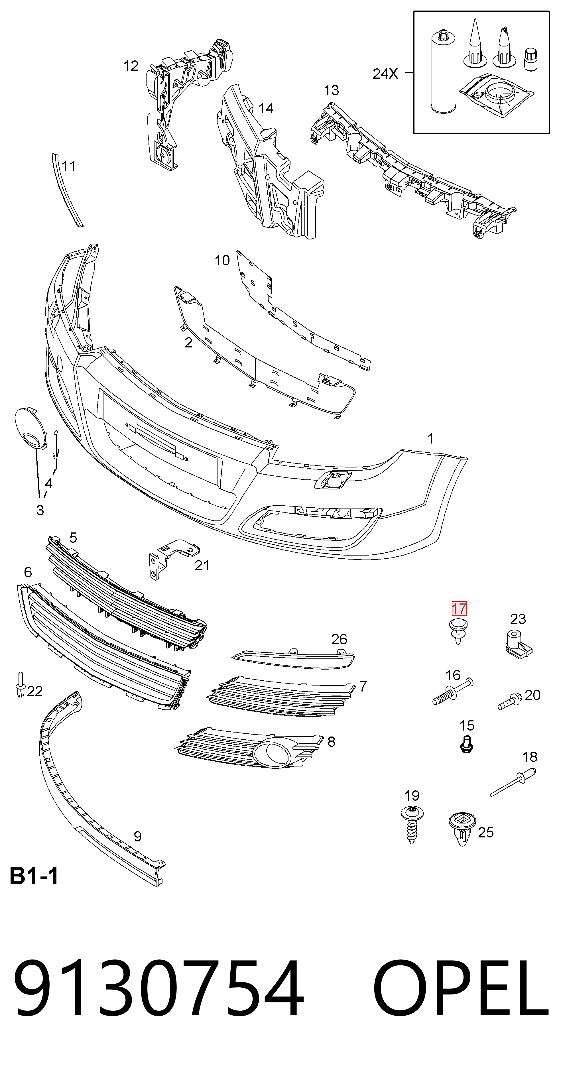 9130754 Opel