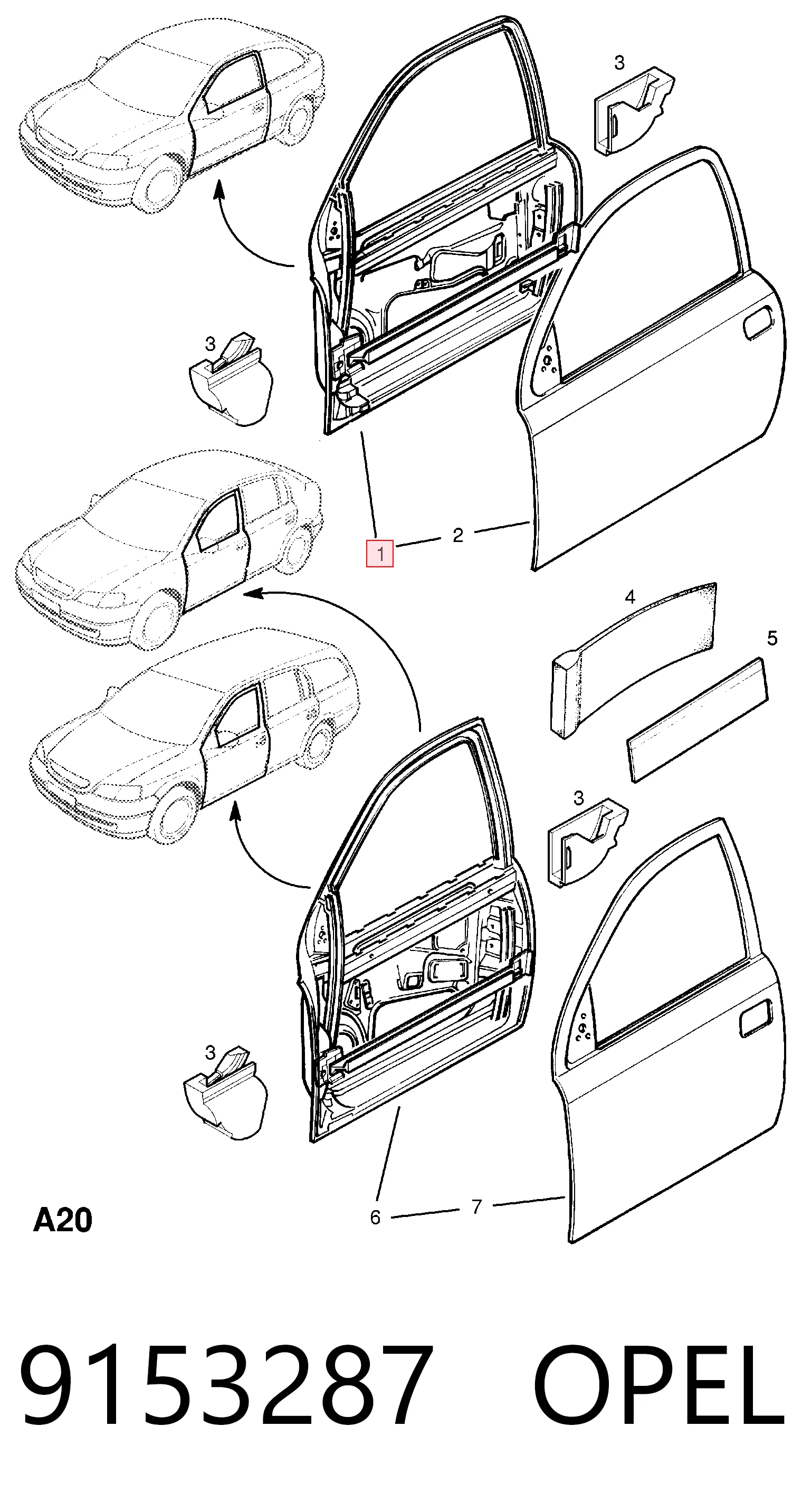 Comprar 13116451 Peugeot/Citroen Puerta delantera izquierda